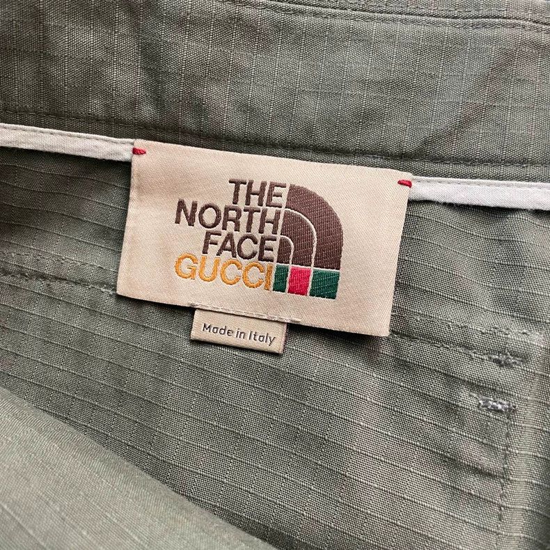 Gucci Gucci The North Face co-branded army green pocket shorts 25 Size US 32 / EU 48 - 5 Thumbnail