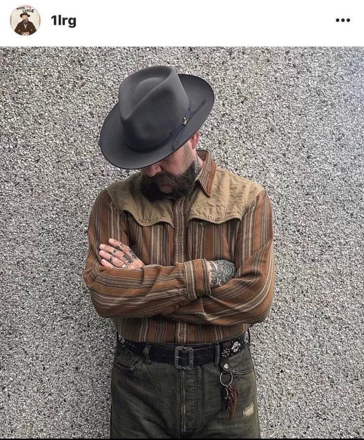 RRL Ralph Lauren RRL Ralph Lauren Southwest striped shirt with big beard, s Size US M / EU 48-50 / 2 - 9 Thumbnail