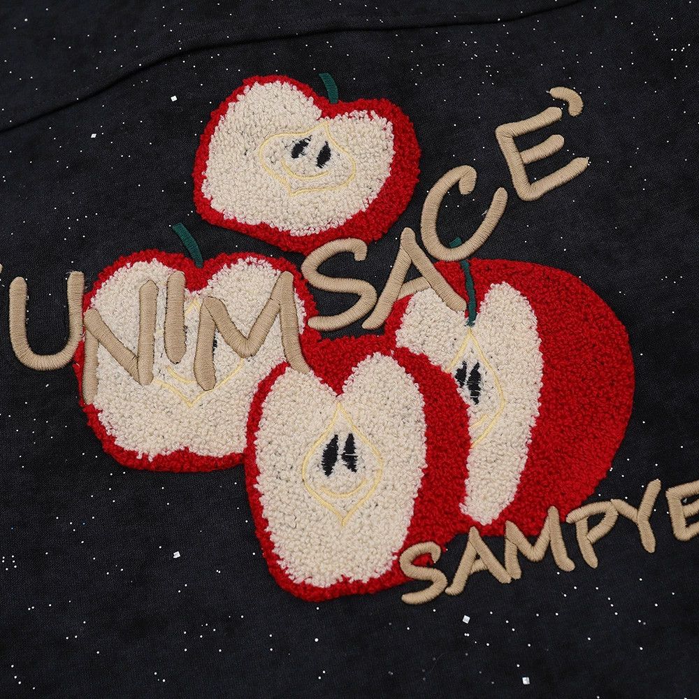 Vintage Men's Retro Creative Apple Embroidered Cardigan Sweatshirt Size US M / EU 48-50 / 2 - 6 Thumbnail