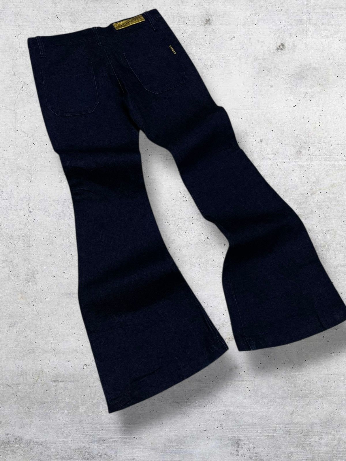 Tornado Mart VINTAGE EGOITS CRAFTE JAPAN DESIGNER 90S FLARED BUTTON DENIM Size US 28 / EU 44 - 11 Thumbnail
