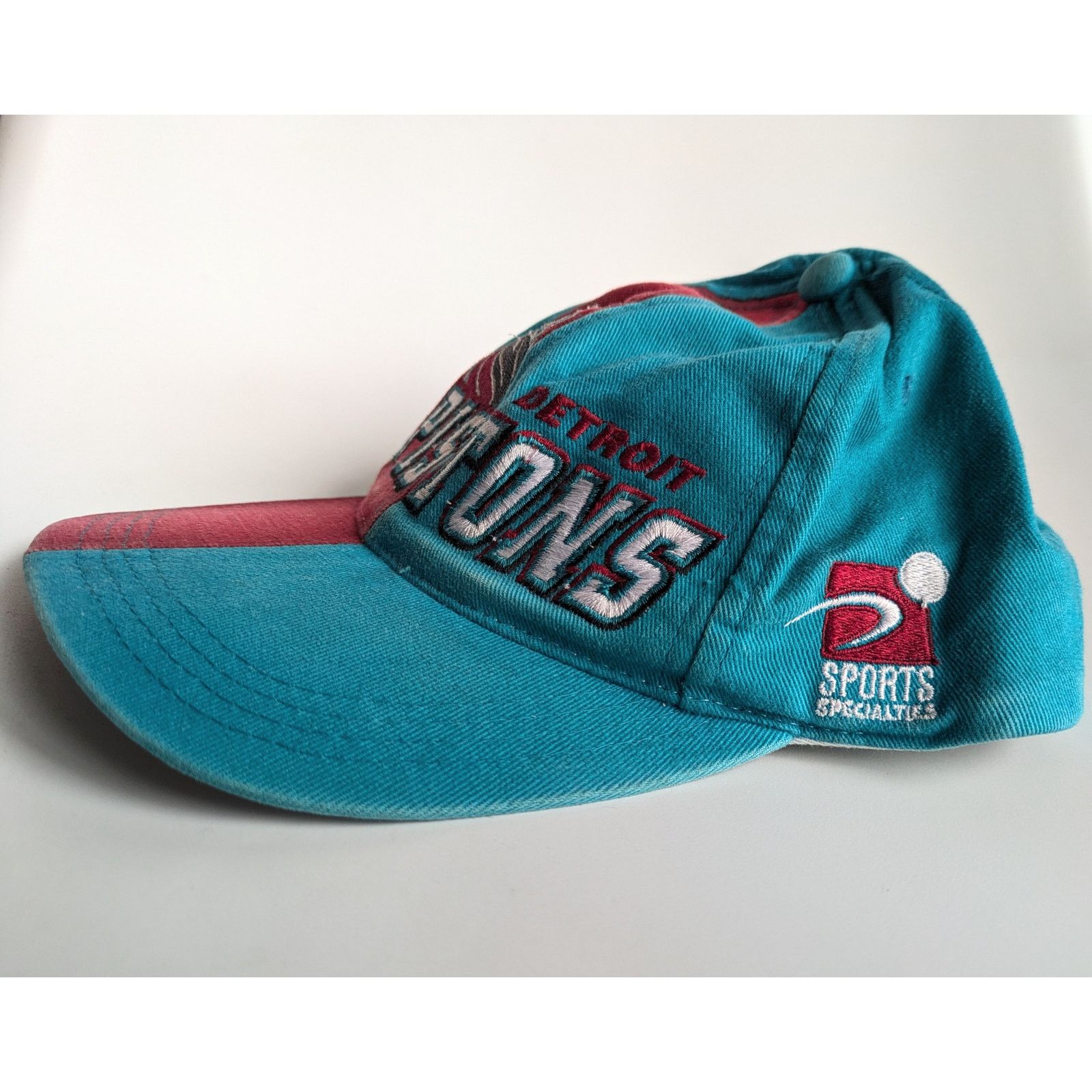 NBA × Sports Specialties Detroit Pistons 1997 Draft SPORTS snapback teal red NBA vtg Size ONE SIZE - 2 Thumbnail