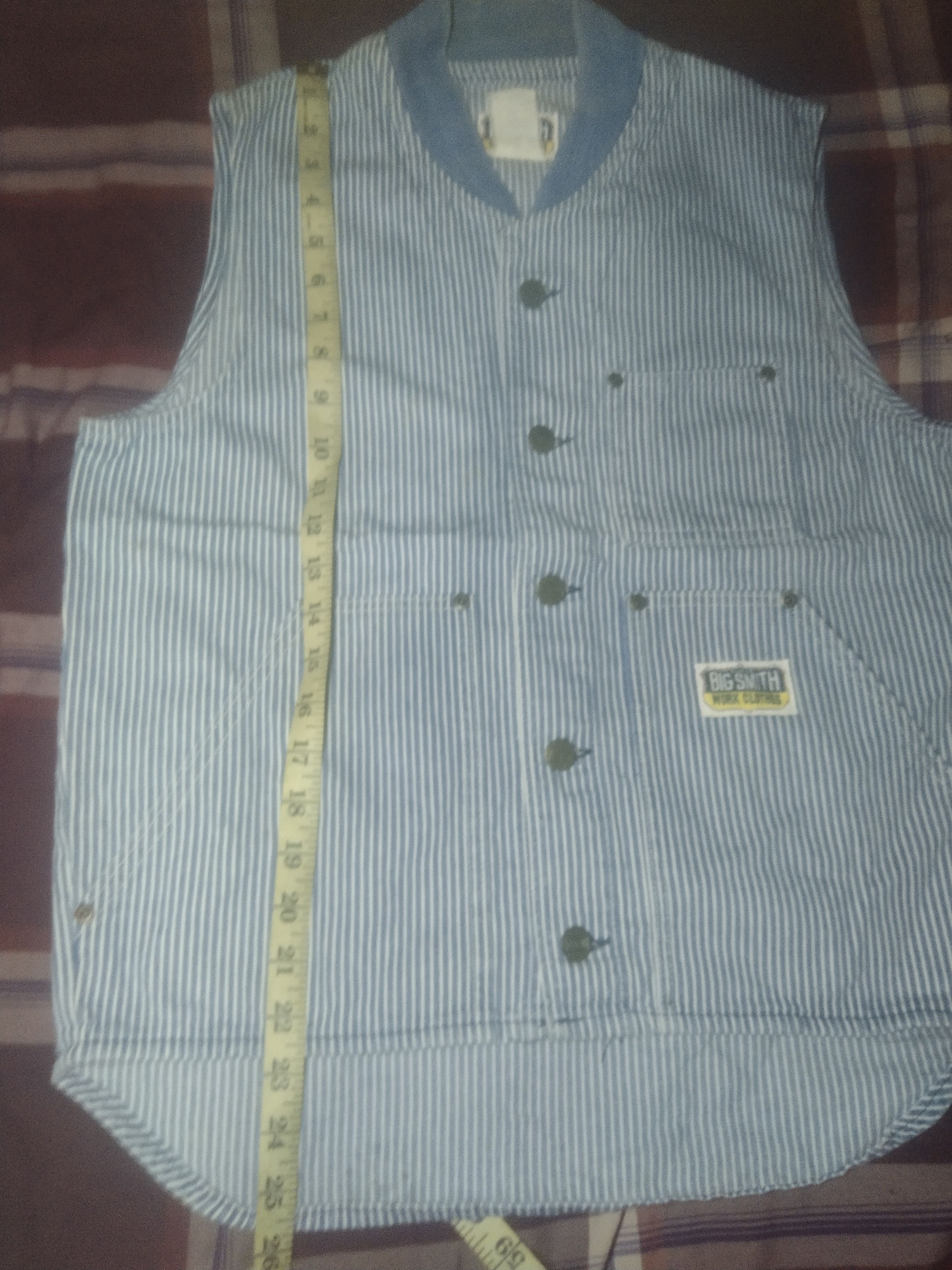 Vintage Vintage 70s -80s Big Smith hickory stripe workwear vest Size US M / EU 48-50 / 2 - 7 Thumbnail