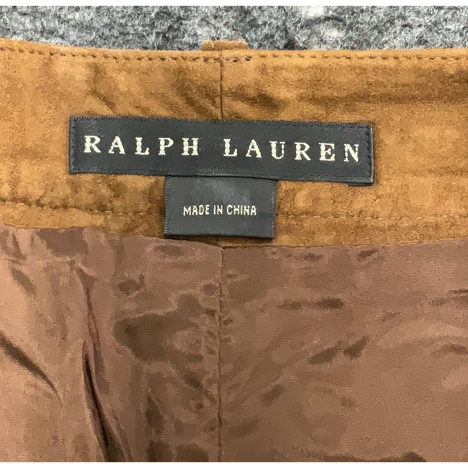 Ralph Lauren Ralph Lauren Black Labeled Goat Leather Suede Mini Skirt 10 Size 32" / US 10 / IT 46 - 5 Thumbnail