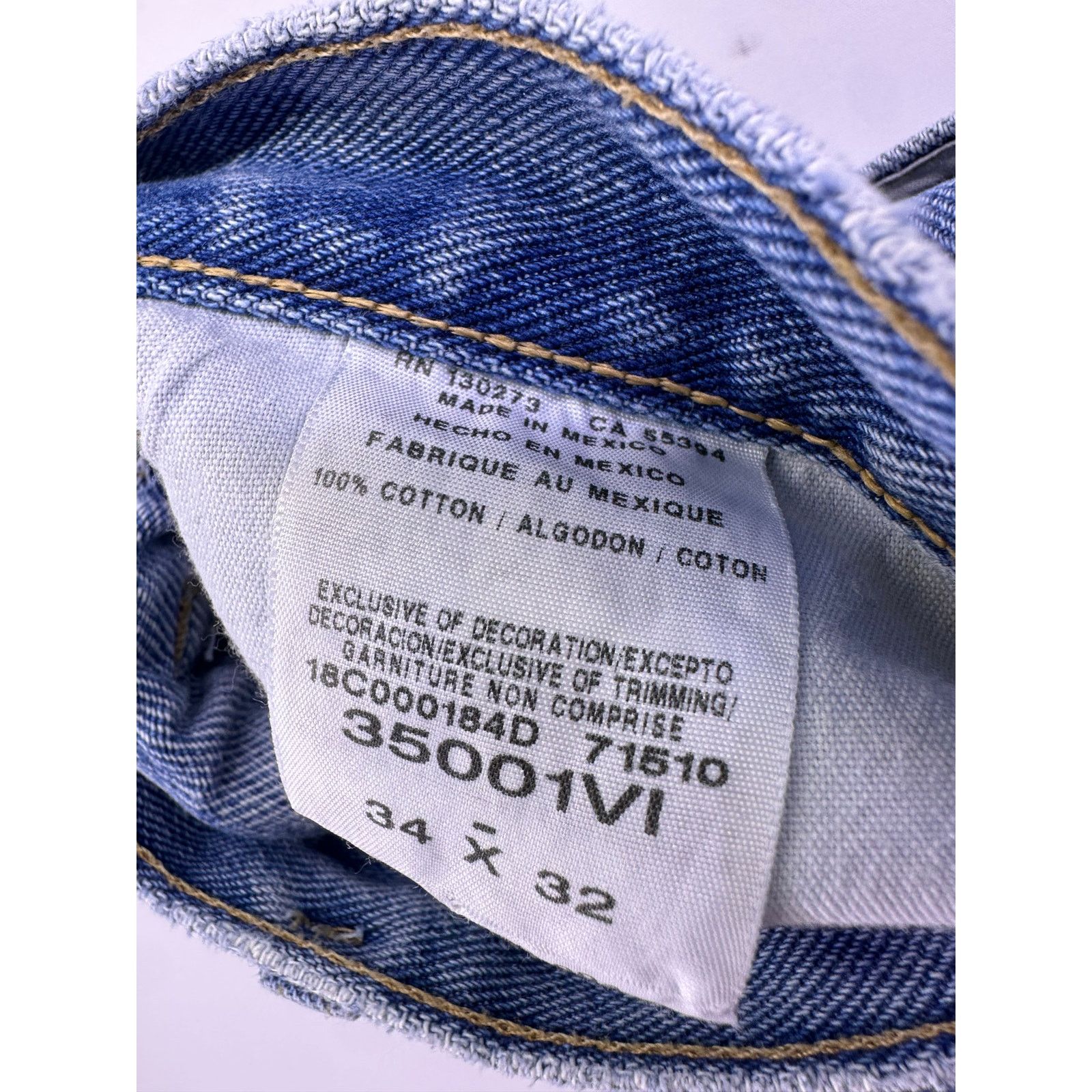 Wrangler Wrangler Blue Jeans Size 34x32 Straight Fit Size US 34 / EU 50 - 7 Thumbnail