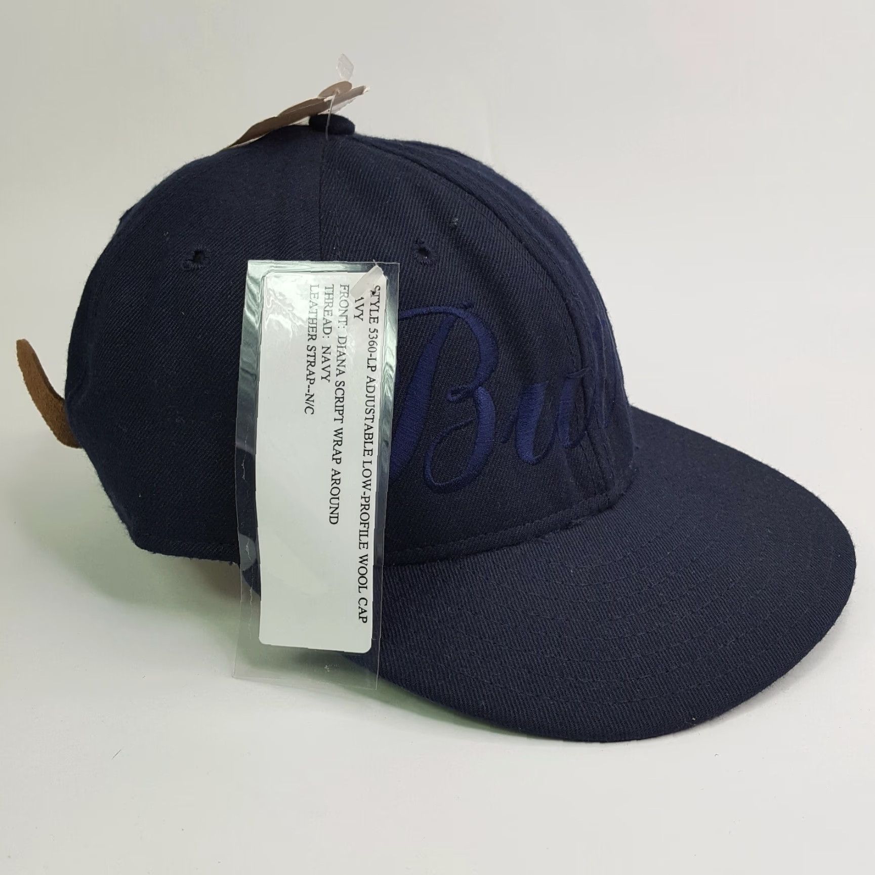 Vintage VTG Butler University Script Navy Blue Snapback Adjustable Hat Baseball Cap Size ONE SIZE - 4 Thumbnail