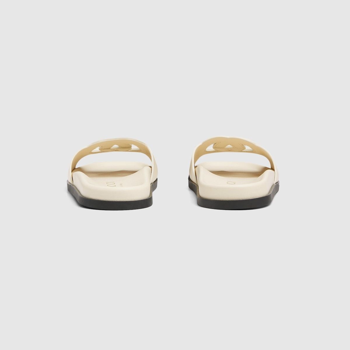 Gucci oc11z1025 Slide Sandals With Interlocking G in Ivory Size US 8 / IT 38 - 4 Thumbnail