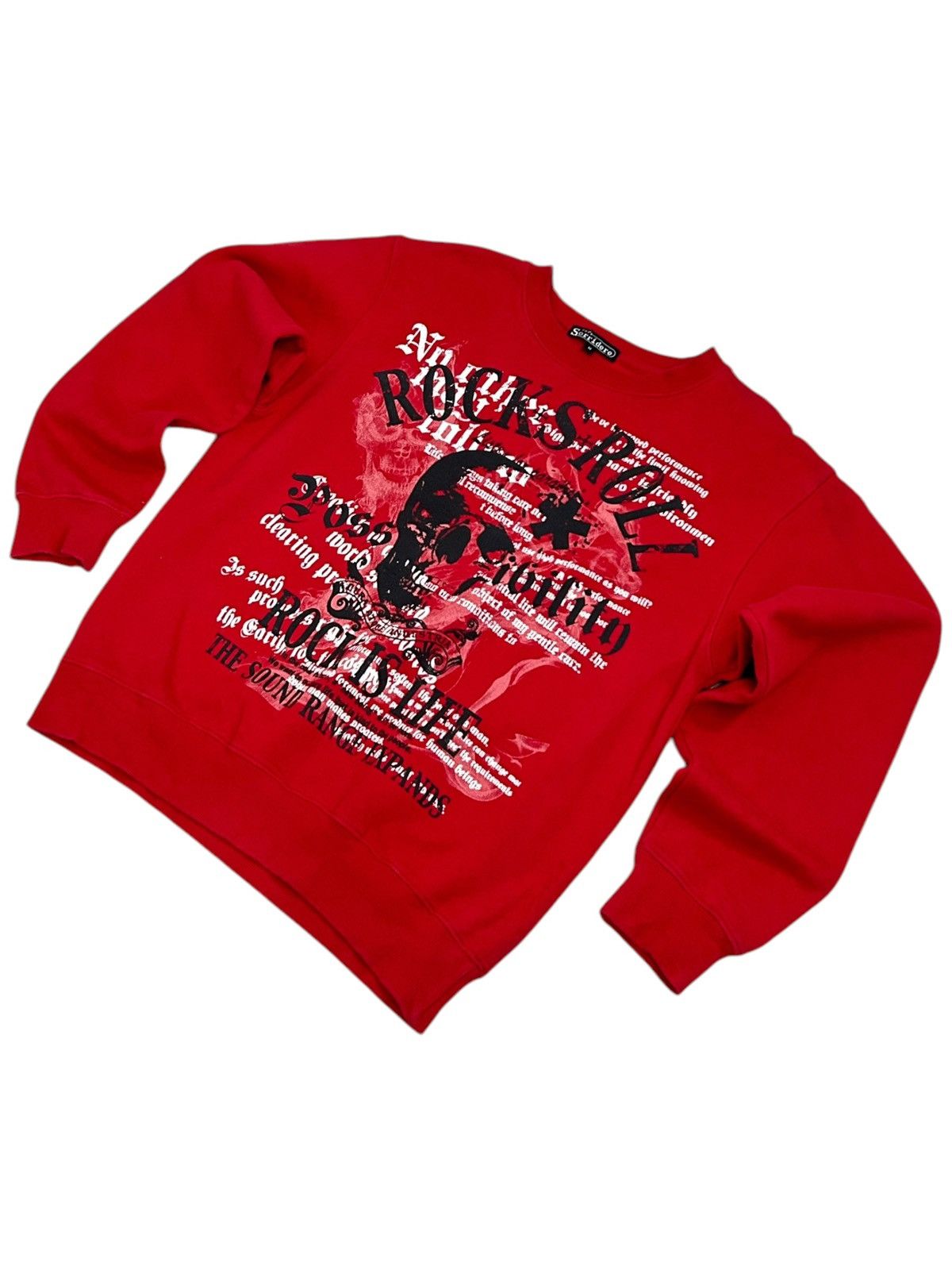 Designer × Japanese Brand Rock & Roll Sweatshirt W/ Vintage Skull Design Illustration Size US M / EU 48-50 / 2 - 2 Thumbnail