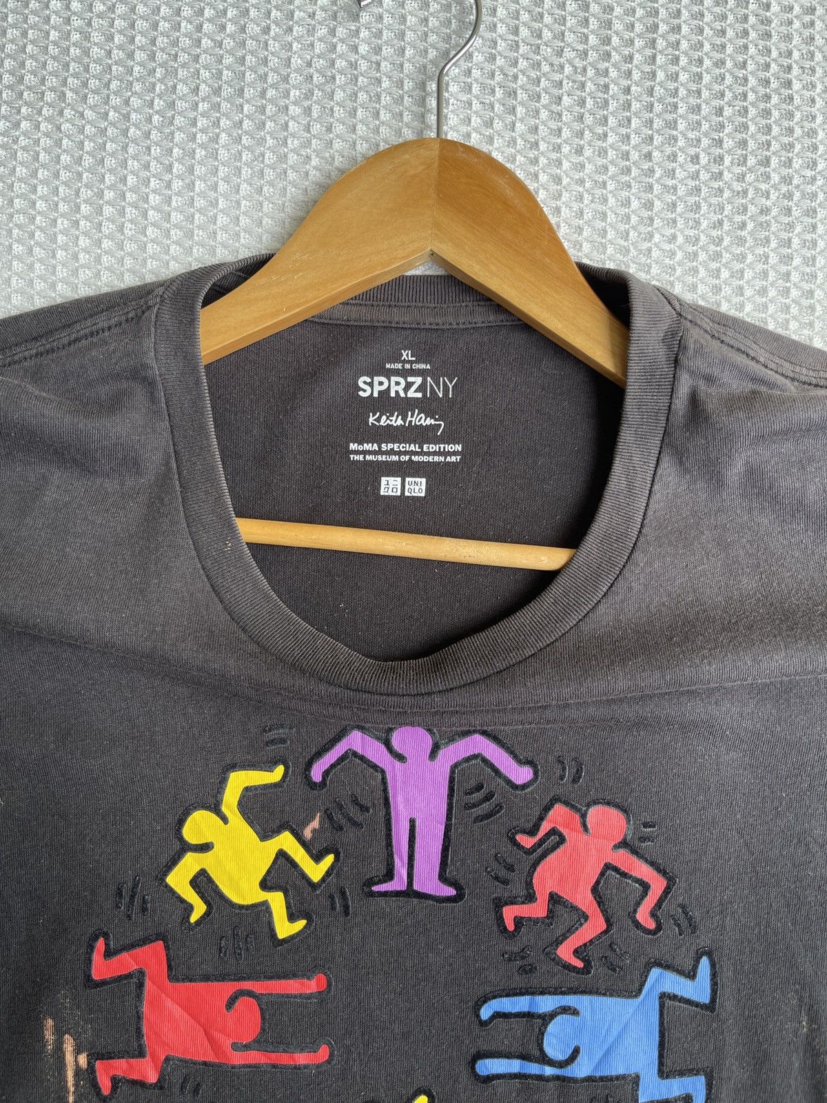 Keith Haring Last Drop🔥Rare🔥SUN FADED Keith Haring x Museum Of Arts Tee Size US XL / EU 56 / 4 - 8 Thumbnail