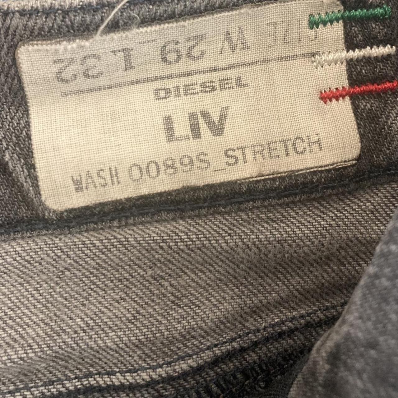 Diesel Diesel factory Deadstock LIV grey skinny jeans Size 29" - 7 Thumbnail
