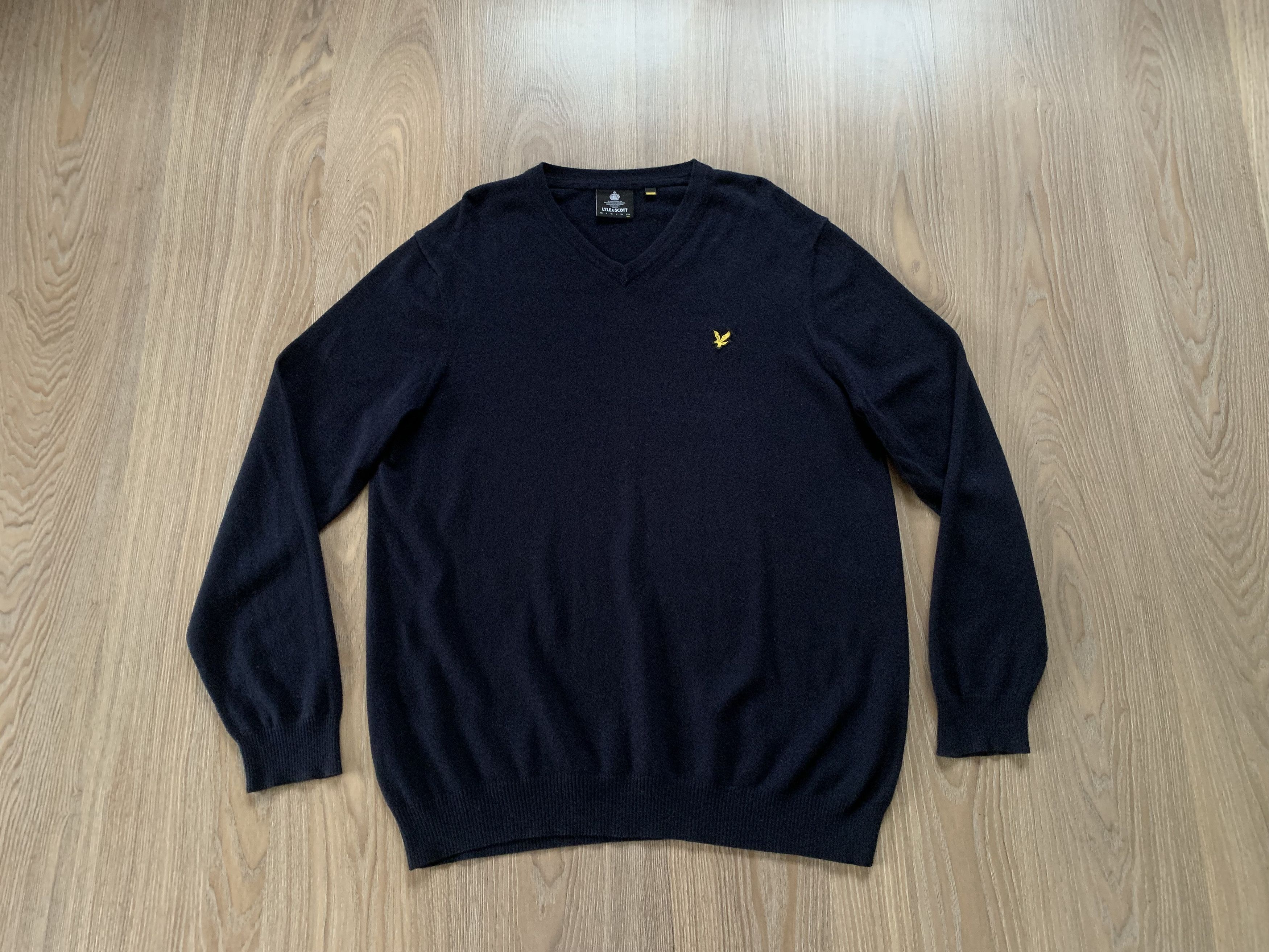 Lyle & Scott Lyle & Scott Black Wool Sweater Size US XXL / EU 58 / 5 - 1 Thumbnail