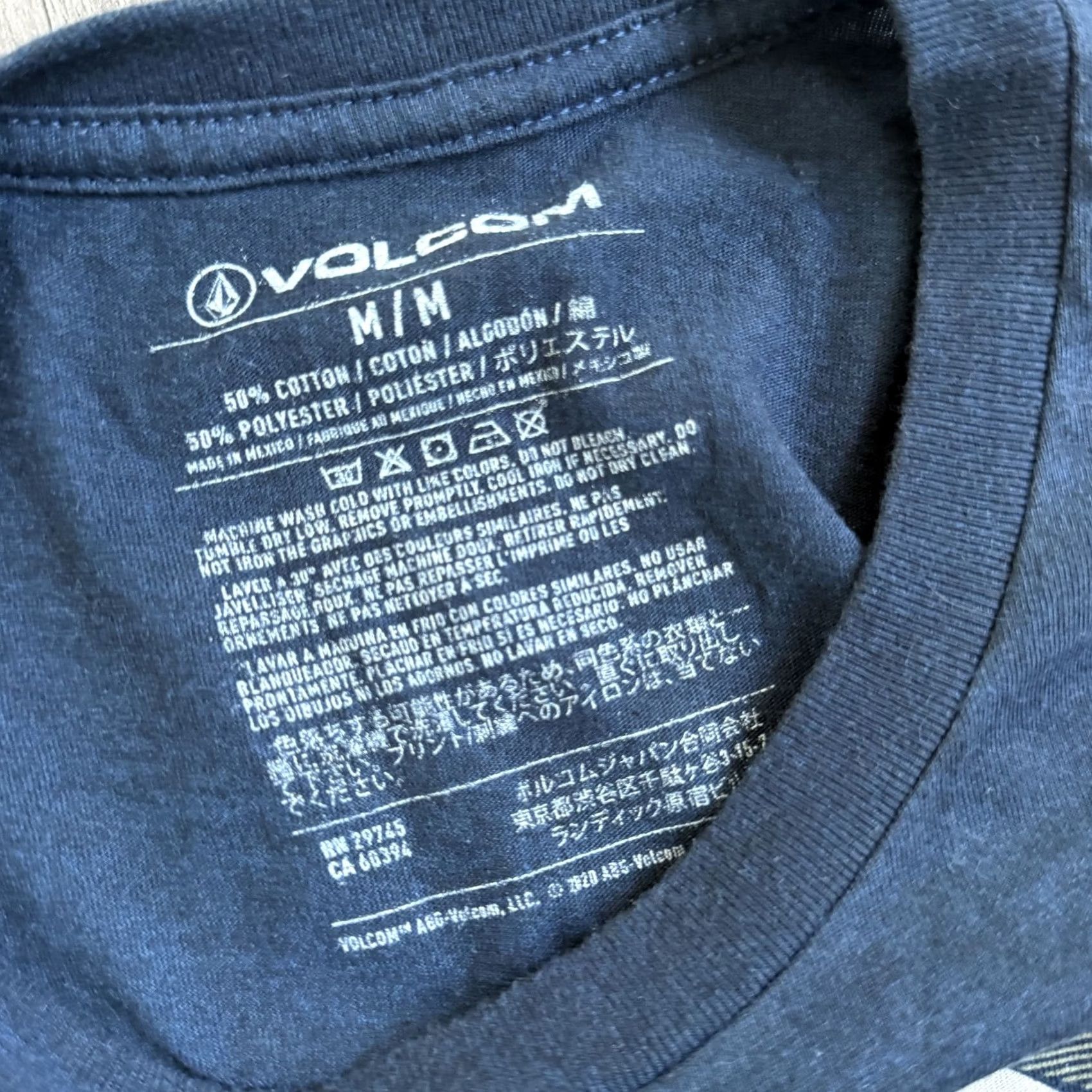 Volcom Volcom Stone Shirt Mens Medium Blue Graphic Skate Streetwear Tee Classic Logo Size US M / EU 48-50 / 2 - 2 Thumbnail