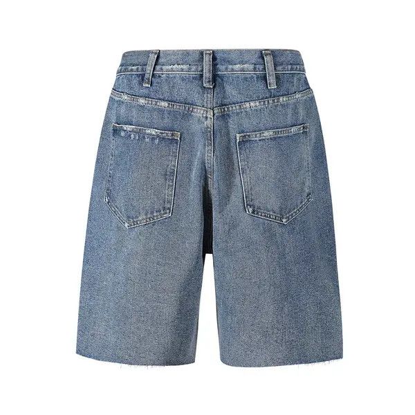 Japanese Brand High street washed whisker hole denim shorts y2k Size US 32 / EU 48 - 2 Thumbnail