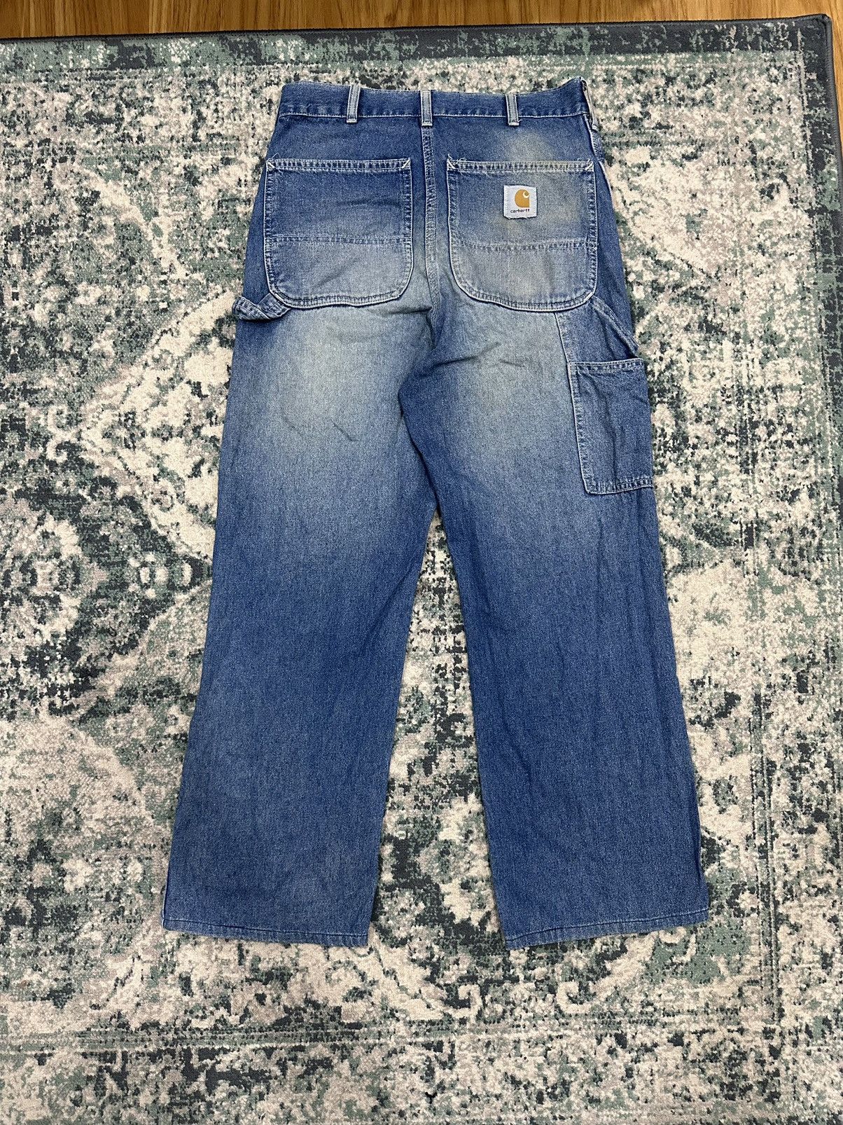 Carhartt Vintage Carhartt Carpenter Denim Baggy Single Knee Work Pant Size US 29 - 2 Thumbnail