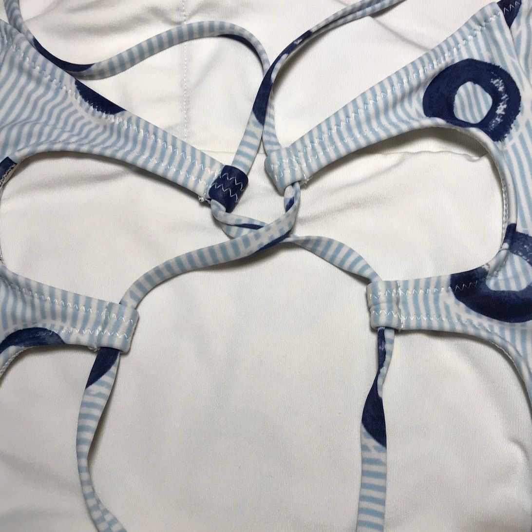 Other Aerie Striped V-neck Stretch One-piece Swimsuit 14/16 Size XL / US 12-14 / IT 48-50 - 7 Thumbnail