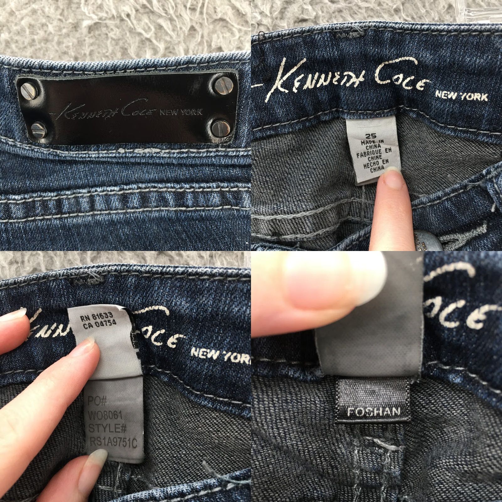 Kenneth Cole Kenneth Cole Jeans Tapered Jeans Womens 25 28x32 Blue Denim Low Rise Zip Fly Shoes? Size 42" / US 20 - 10 Thumbnail
