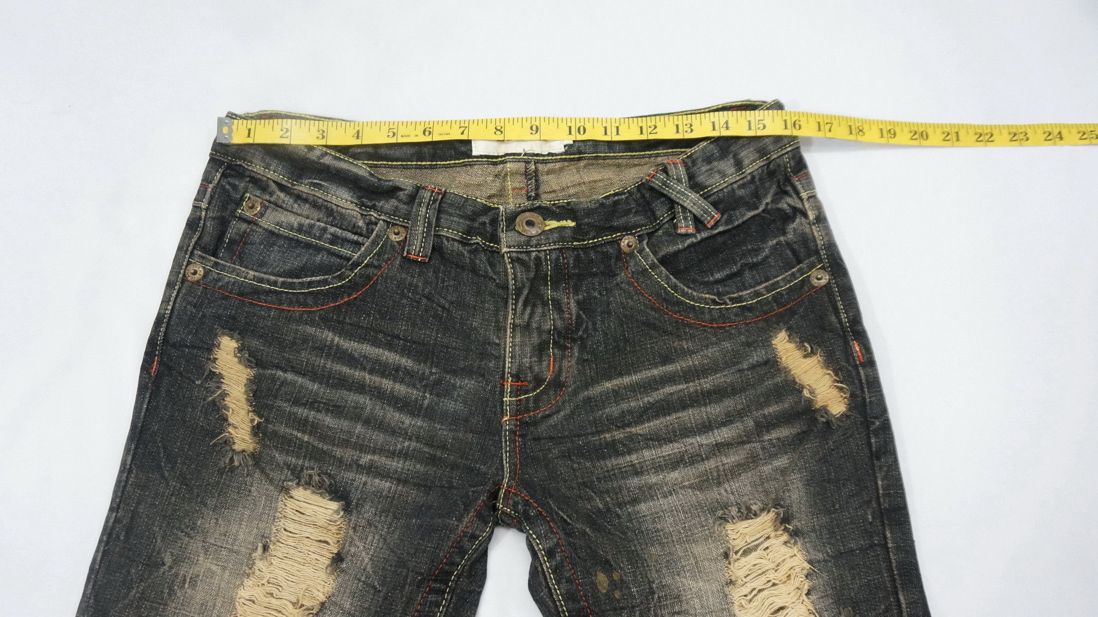 Beauty Beast Beast Japan Mud wash Flared Distressed Lowrise Jeans Size US 31 - 9 Thumbnail
