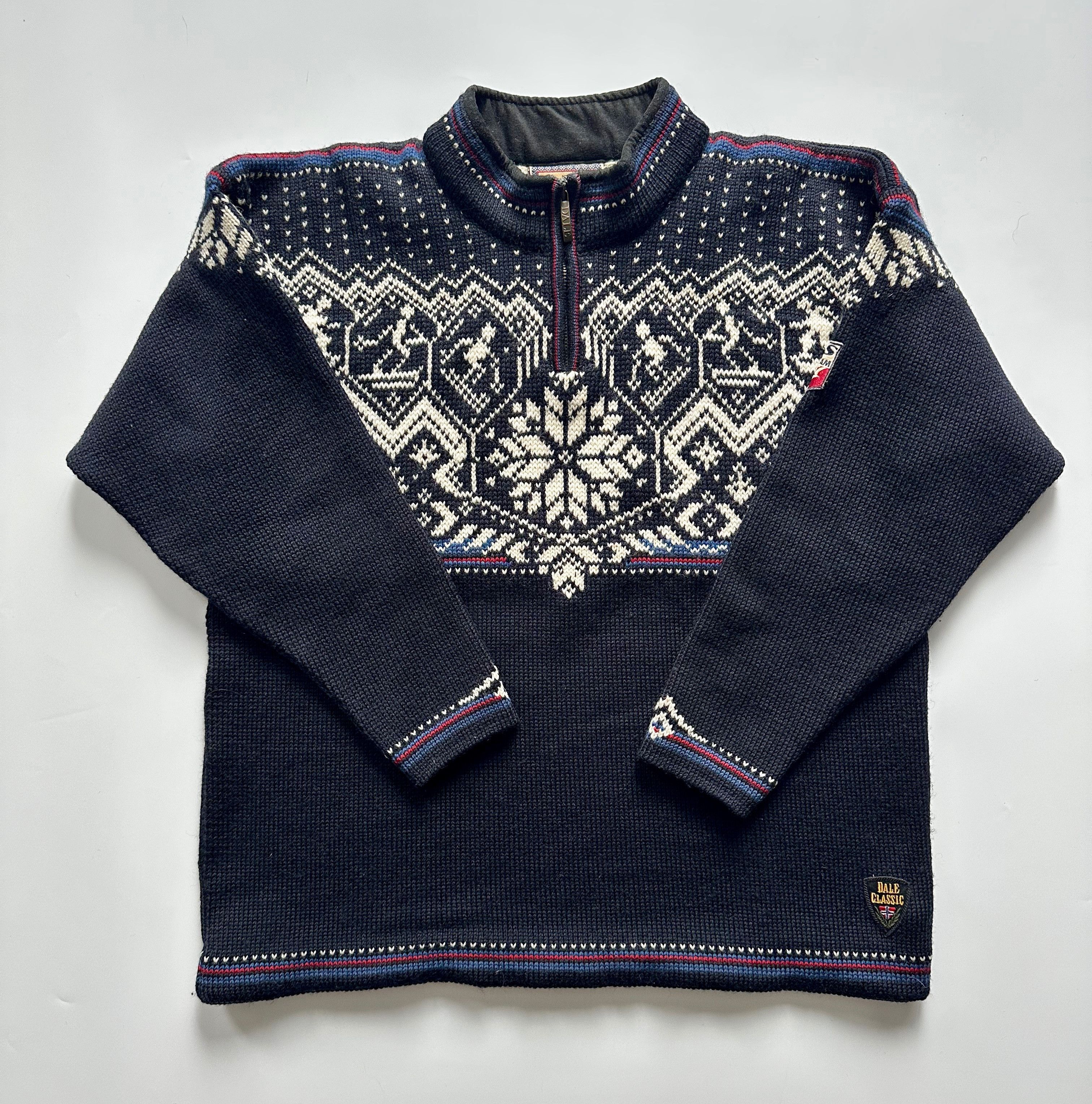 Dale Of Norway Dale of Norway CLASSIC US Team Wool Ski Sweater Navy Knit Size US M / EU 48-50 / 2 - 1 Thumbnail