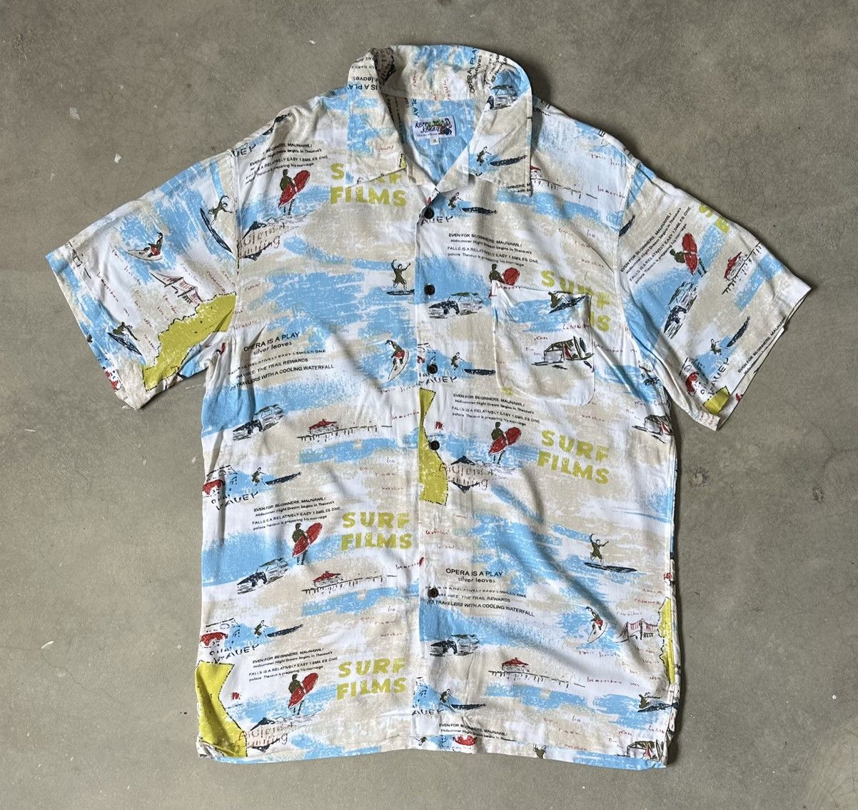Other VINTAGE KERRY KENNY SUN SIRFING MOTIVE HAWAIIAN SHIRT Size US L / EU 52-54 / 3 - 1 Thumbnail