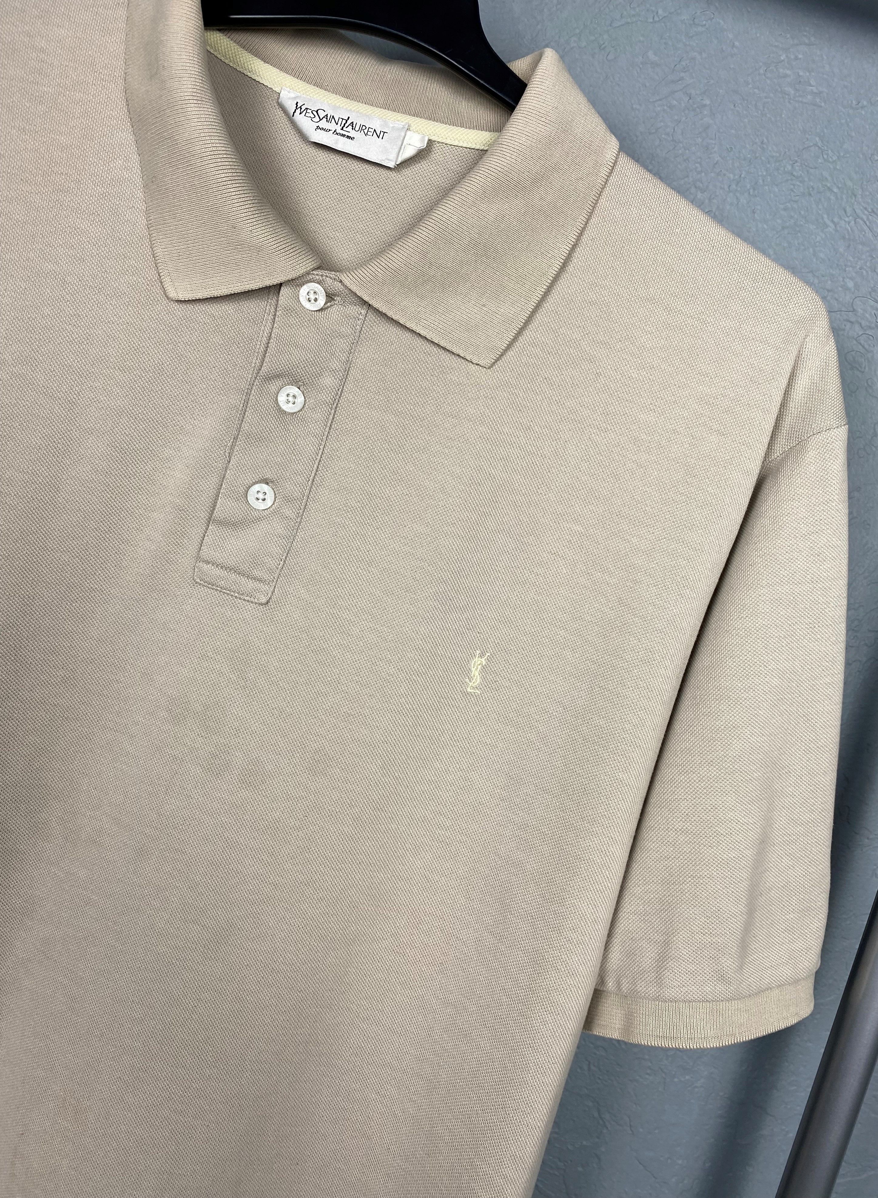 Yves Saint Laurent Yves Saint Laurent YSL Mens Polo Shirt Y2K Size US XL / EU 56 / 4 - 2 Thumbnail