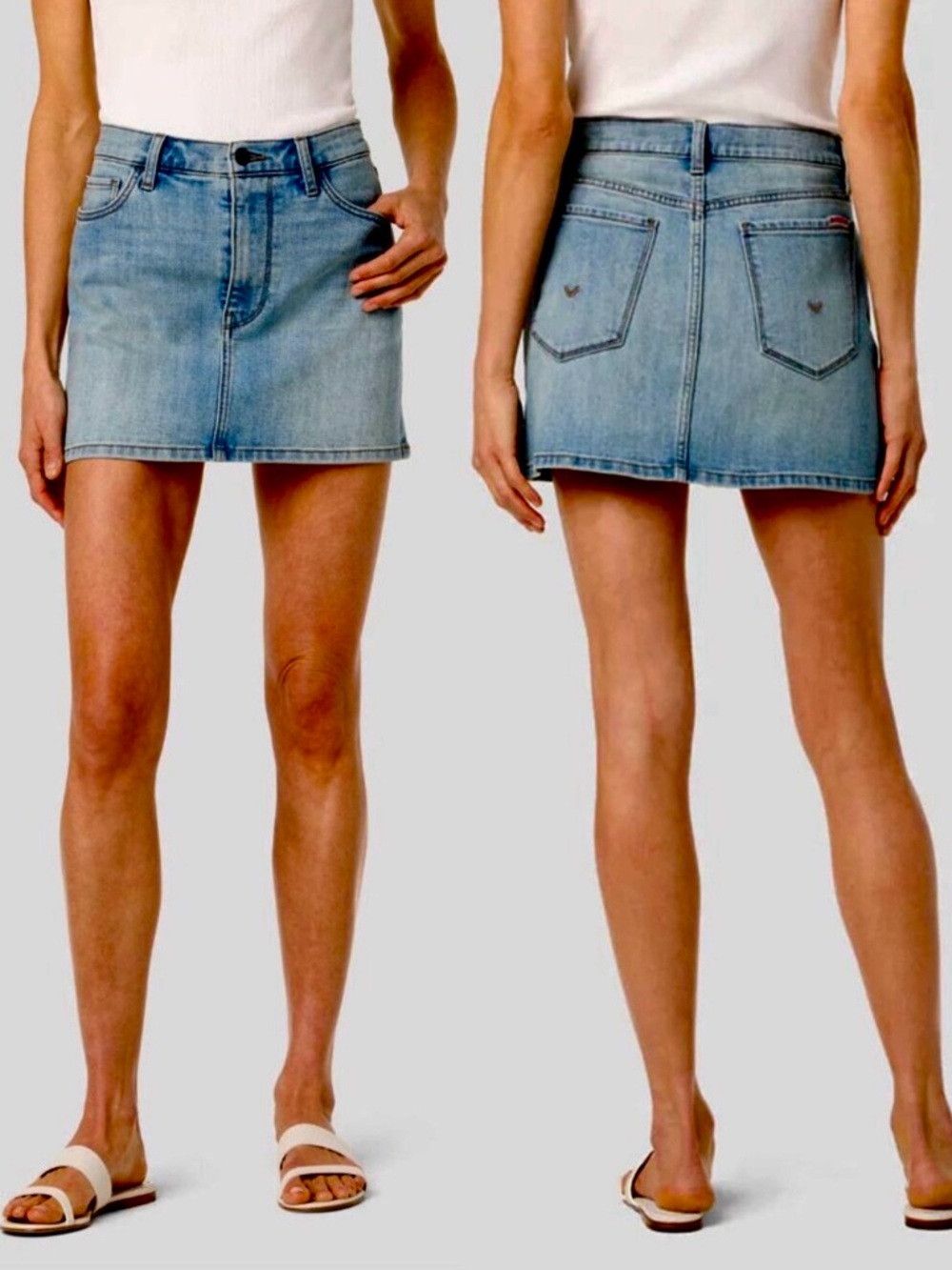 Hudson NWT New Hudson Denim Mini Skirt In Fame Size 30 Size 30" / US 8 / IT 44 - 1 Thumbnail
