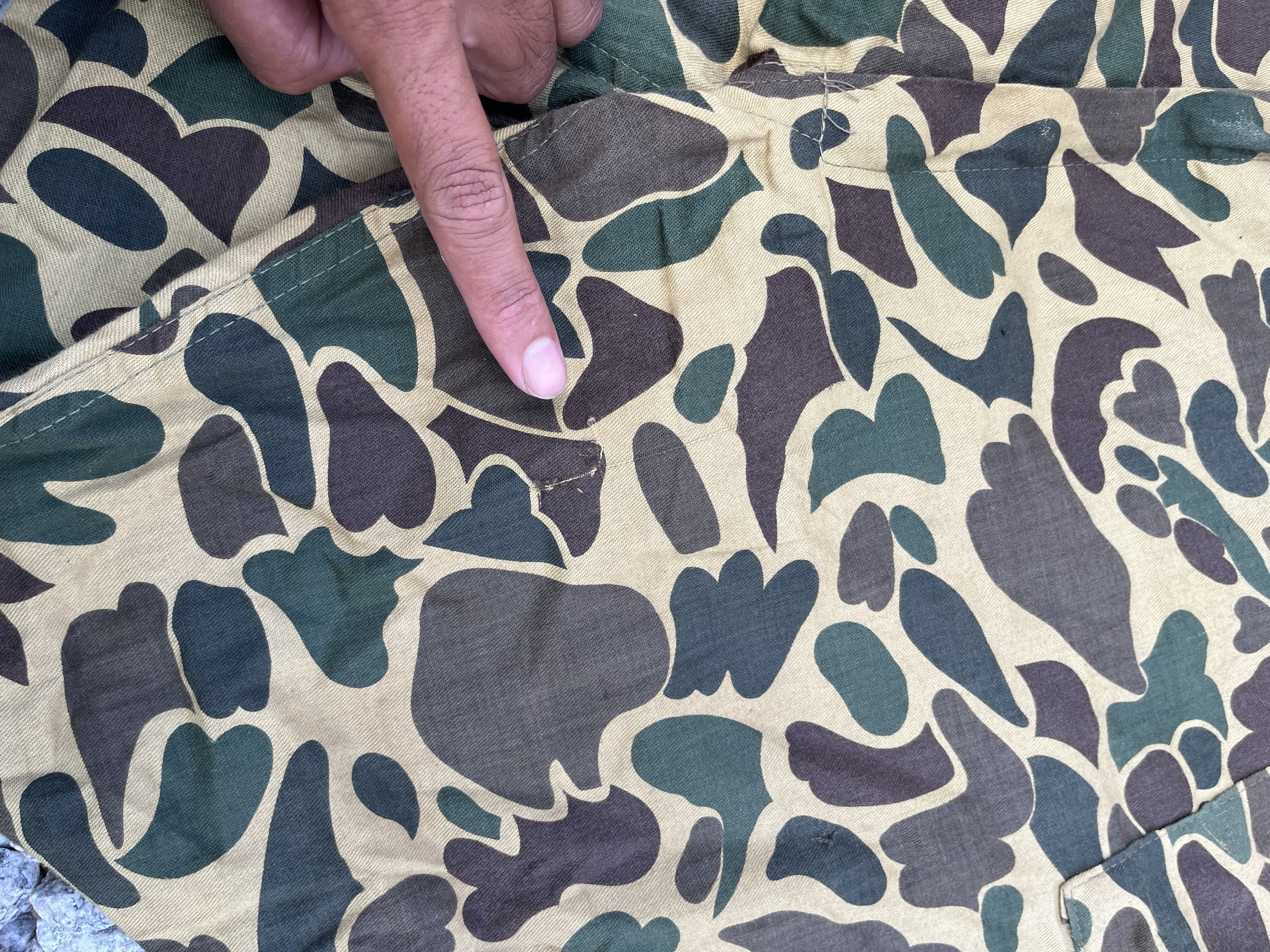 Japanese Brand × Vintage Vintage 80s Army Frog Skin Camouflage Military Style Size US 38 / EU 54 - 12 Thumbnail