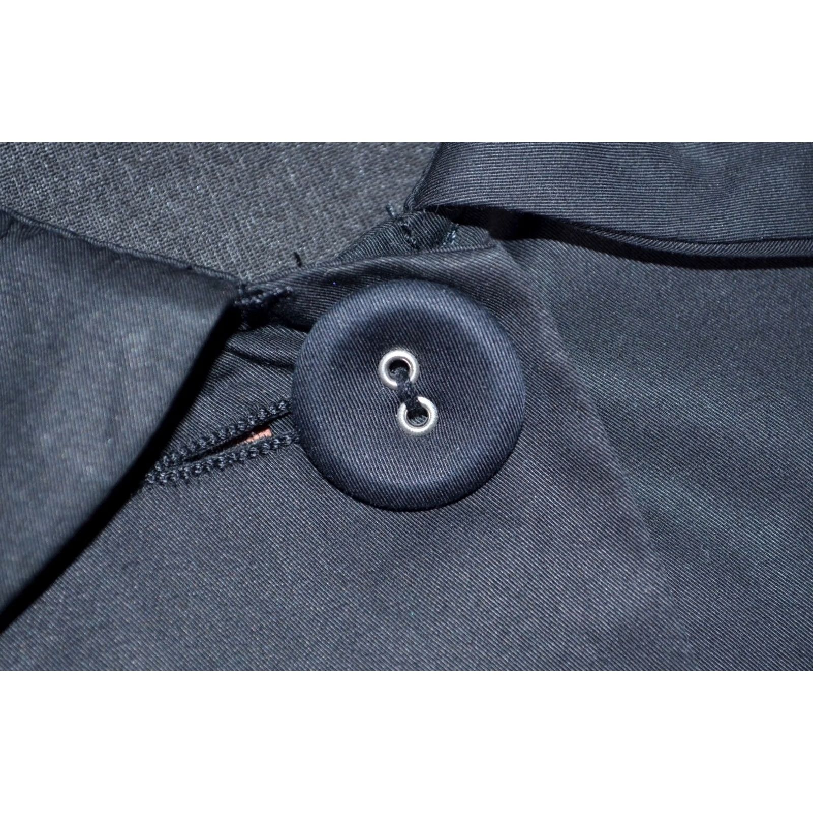 Moschino Moschino Jacket Women's Black Cotton Short Jacket Button Front Size 10 UK/US8 Color Black Womens Size 32" / US 10 / IT 46 - 4 Thumbnail