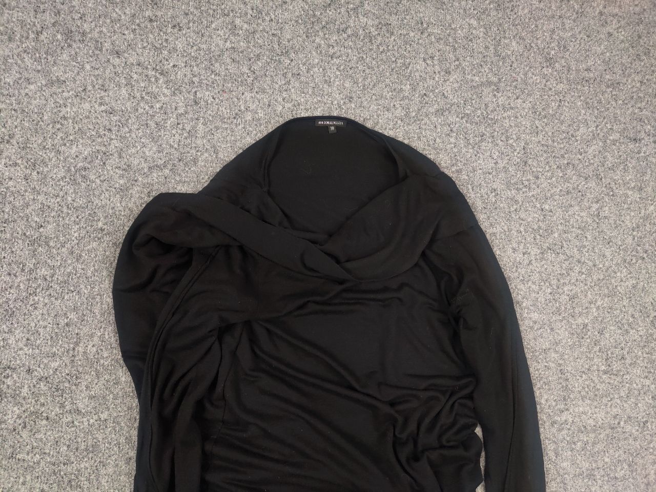 Ann Demeulemeester Ann Demeulemeester Wool Long Sleeve asymmetrical Slim Dress Size L / US 10 / IT 46 - 4 Thumbnail