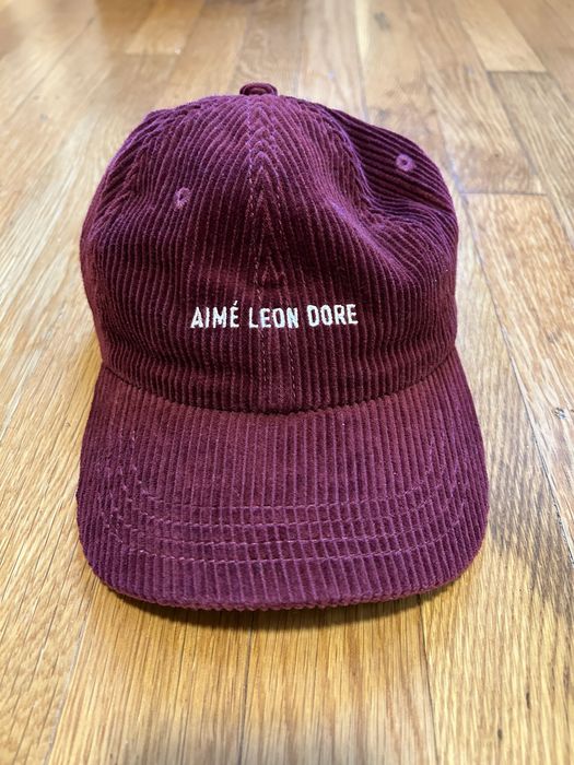 Aime Leon Dore ALD Maroon Corduroy Hat Grailed