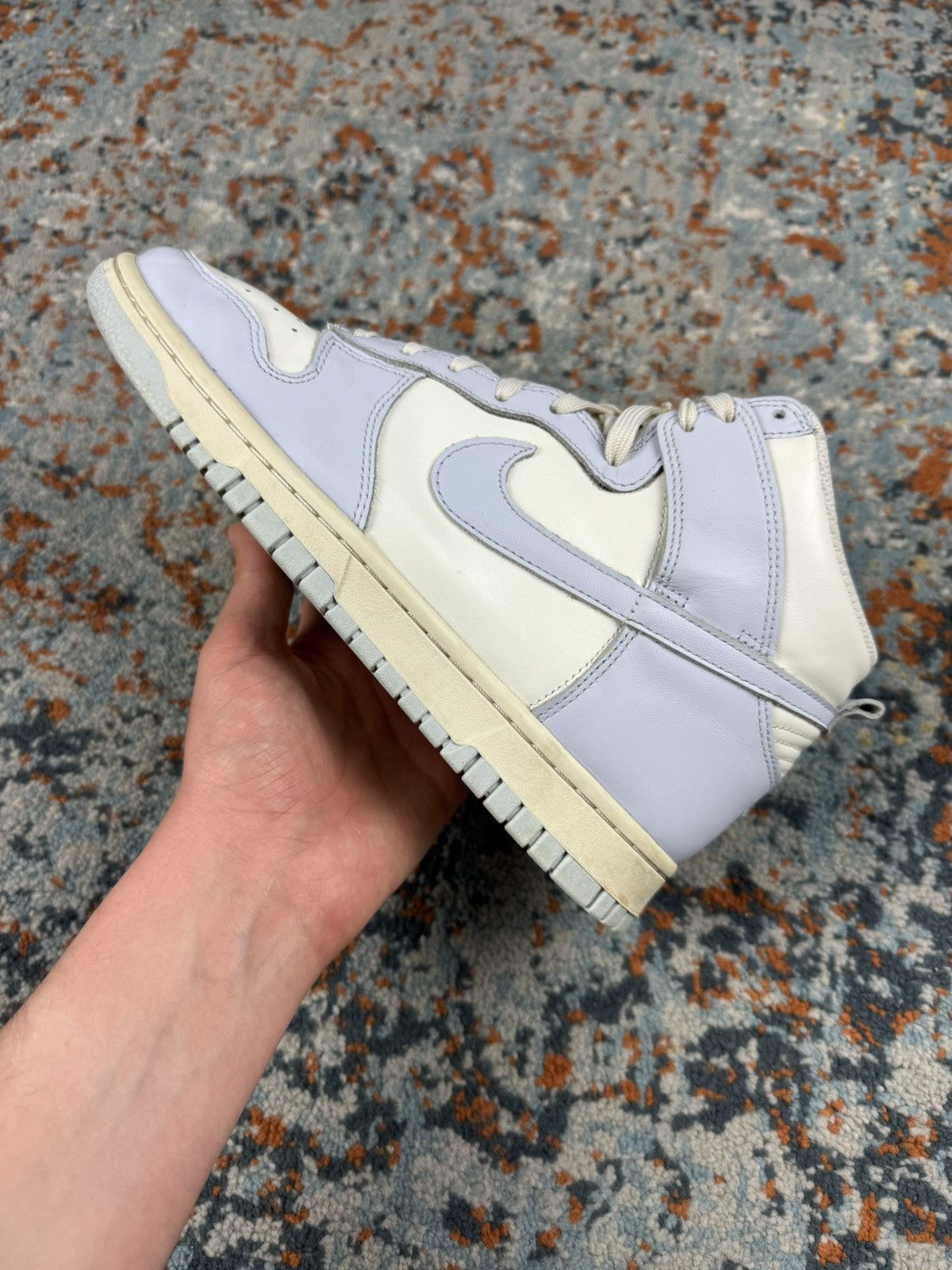 Nike × Vintage Nike dunk high football grey high top sneakers Size US 8 / IT 38 - 9 Thumbnail