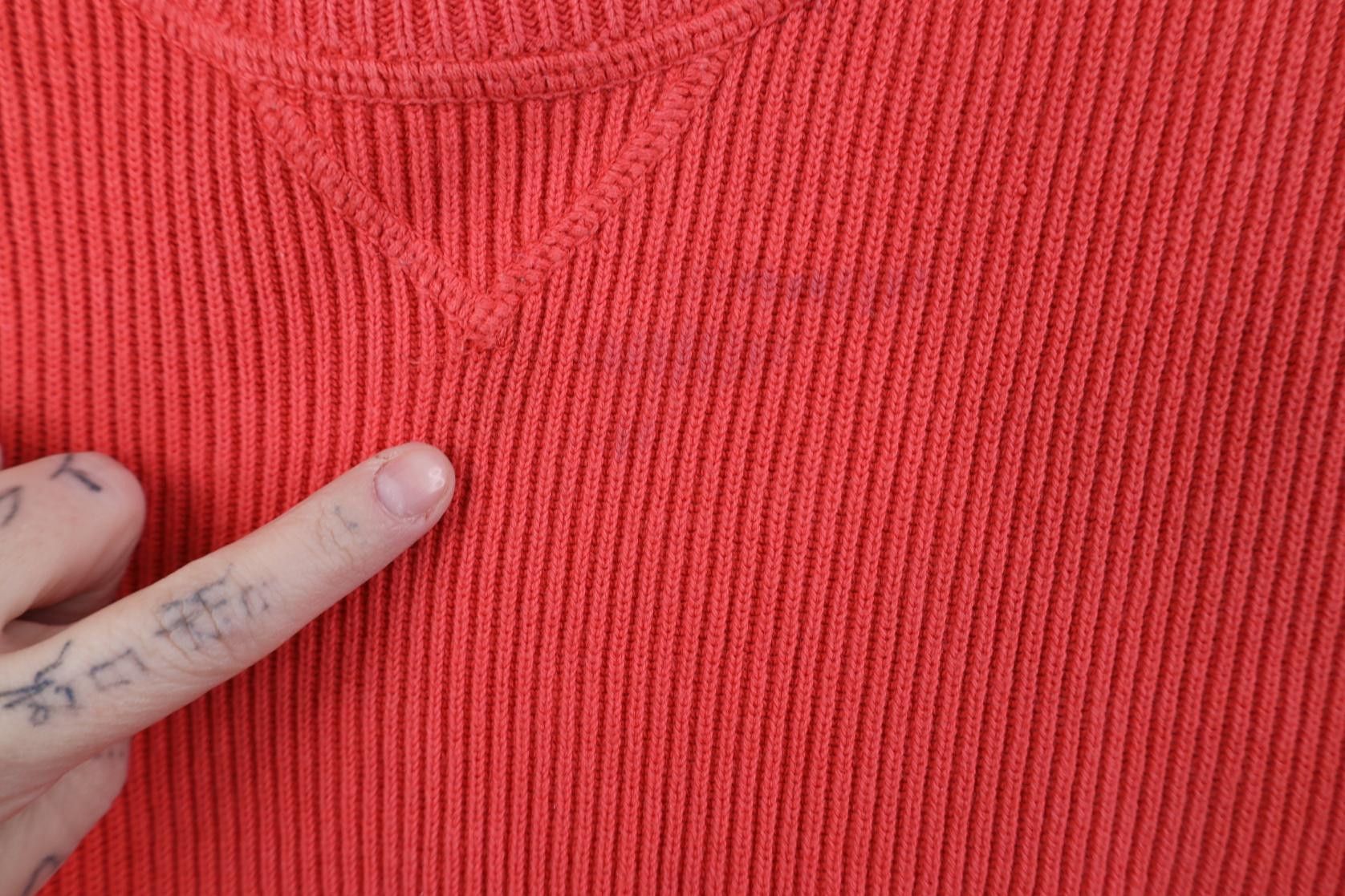Vintage Vintage 90s Streetwear Chunky Ribbed Knit Sweater Cotton Size US L / EU 52-54 / 3 - 4 Thumbnail