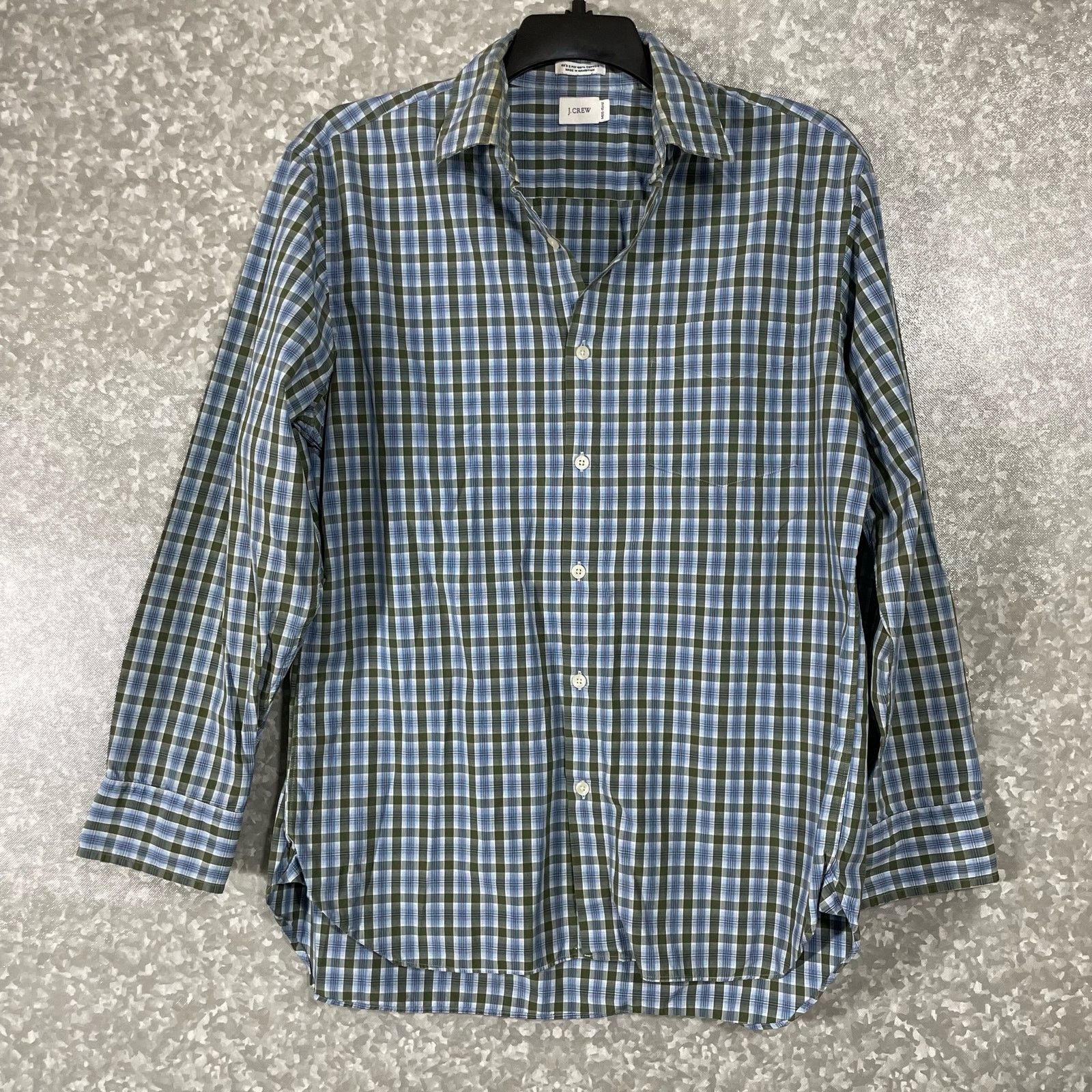 J.Crew J Crew Blue Plaid Long Sleeve Button Up Shirt - Size Medium Size US M / EU 48-50 / 2 - 1 Thumbnail