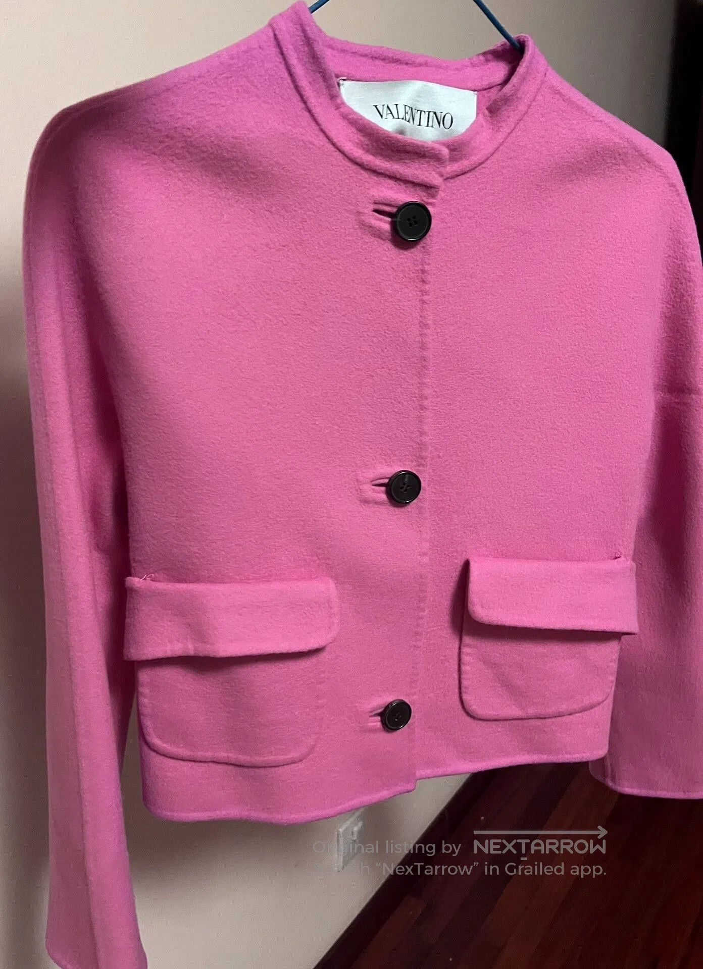 Valentino Valentino Wool Short Coat Pink. Size US XS / EU 42 / 0 - 1 Thumbnail