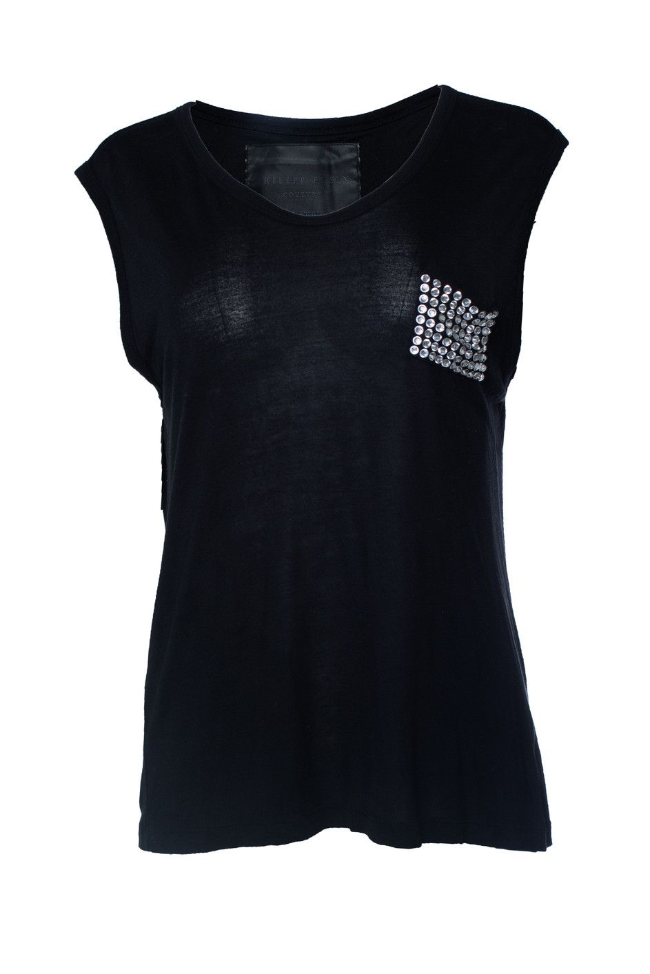 Philipp Plein Philipp Plein, sleeveless top with strass pocket Size M / US 6-8 / IT 42-44 - 1 Thumbnail