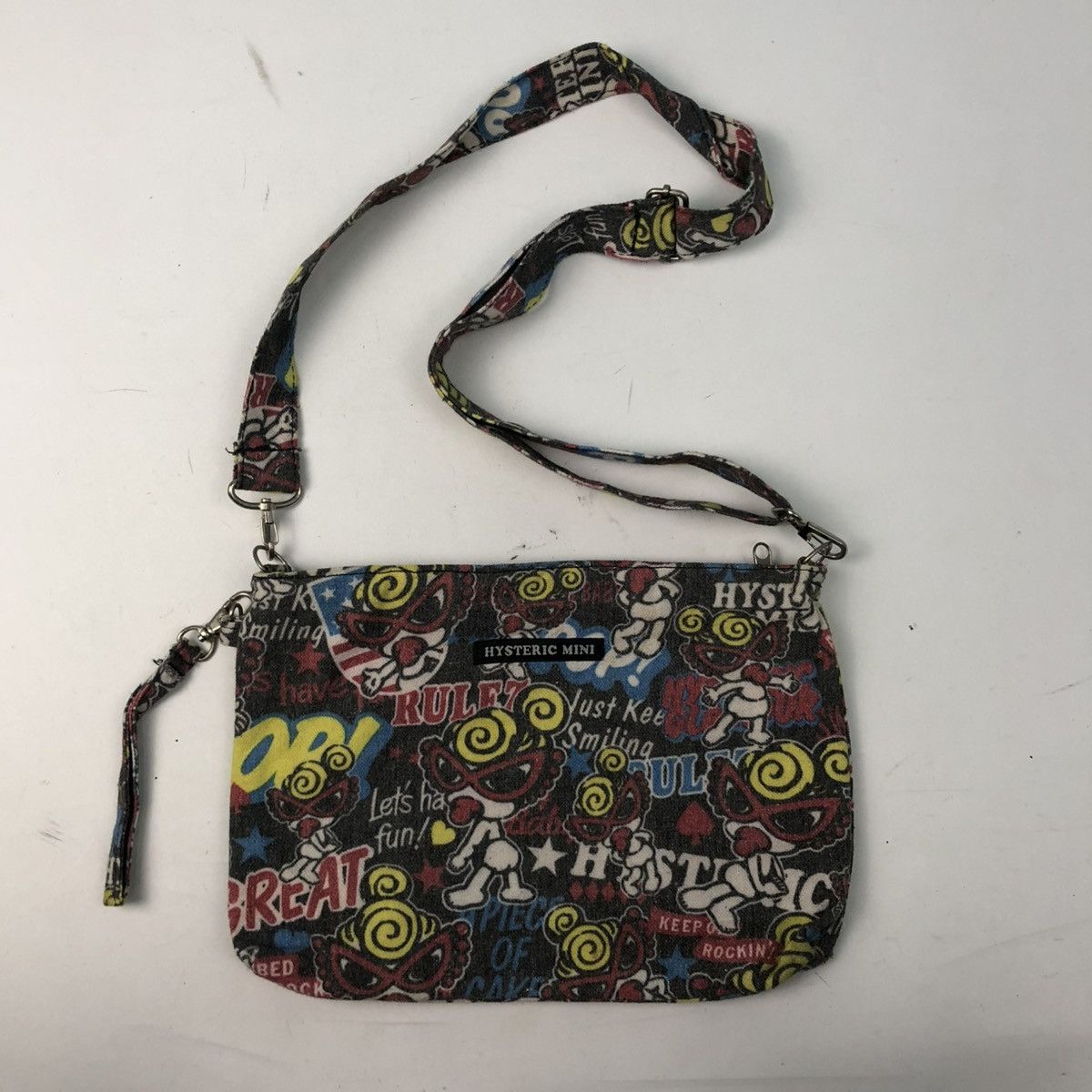 Hysteric Glamour Full Print Clutch Crossbody Bag, Men's