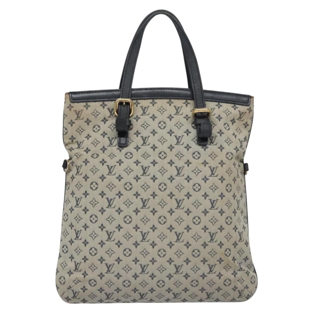Louis Vuitton LOUIS VUITTON Monogram Mini Françoise Tote Bag Blue M92208 Size ONE SIZE - 2 Thumbnail