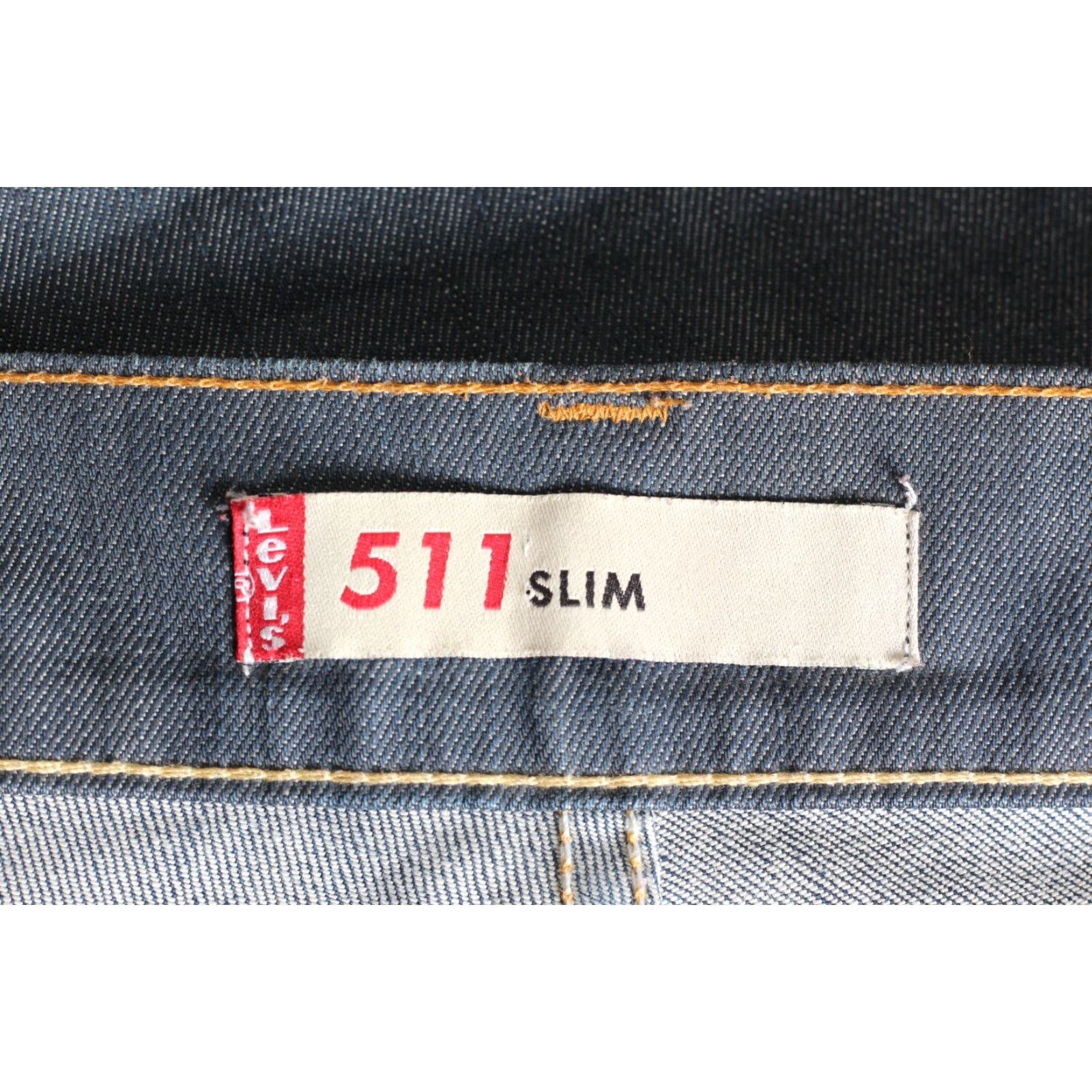 Levi's VINTAGE Levi’s 511 Jeans Men Slim Fit Blue 32/34 W32 L34 Distinctive Logo 5-Pocket Denim Stretch Straight Size US 32 / EU 48 - 7 Thumbnail