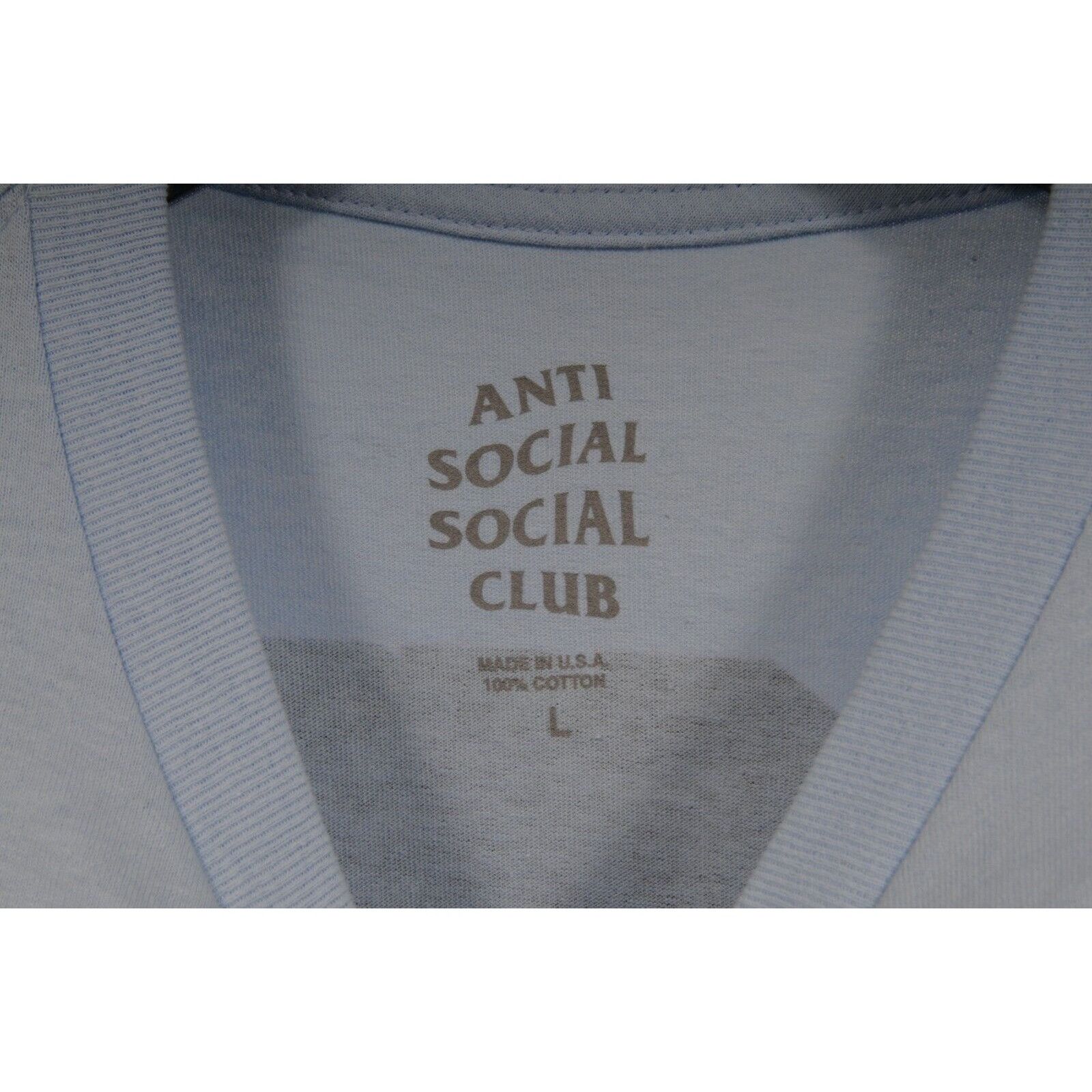 Anti Social Social Club Classic Logo T Shirt Blue Pink Size US L / EU 52-54 / 3 - 5 Thumbnail