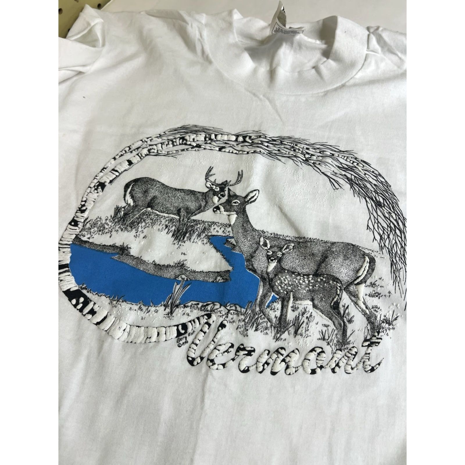 Fruit Of The Loom VINTAGE Fruit of the Loom T-Shirt XL White Short Sleeve Crew Neck Puff Stitch Men Boys? Size US XL / EU 56 / 4 - 4 Thumbnail