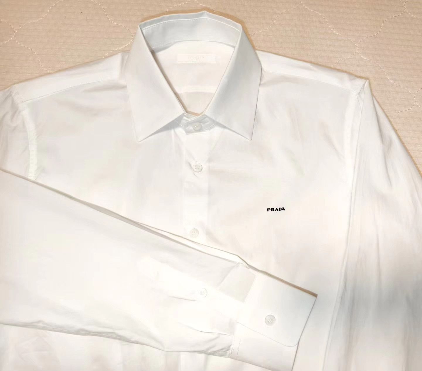 Prada Prada rubberized logo long-sleeve shirt Size US S / EU 44-46 / 1 - 2 Thumbnail