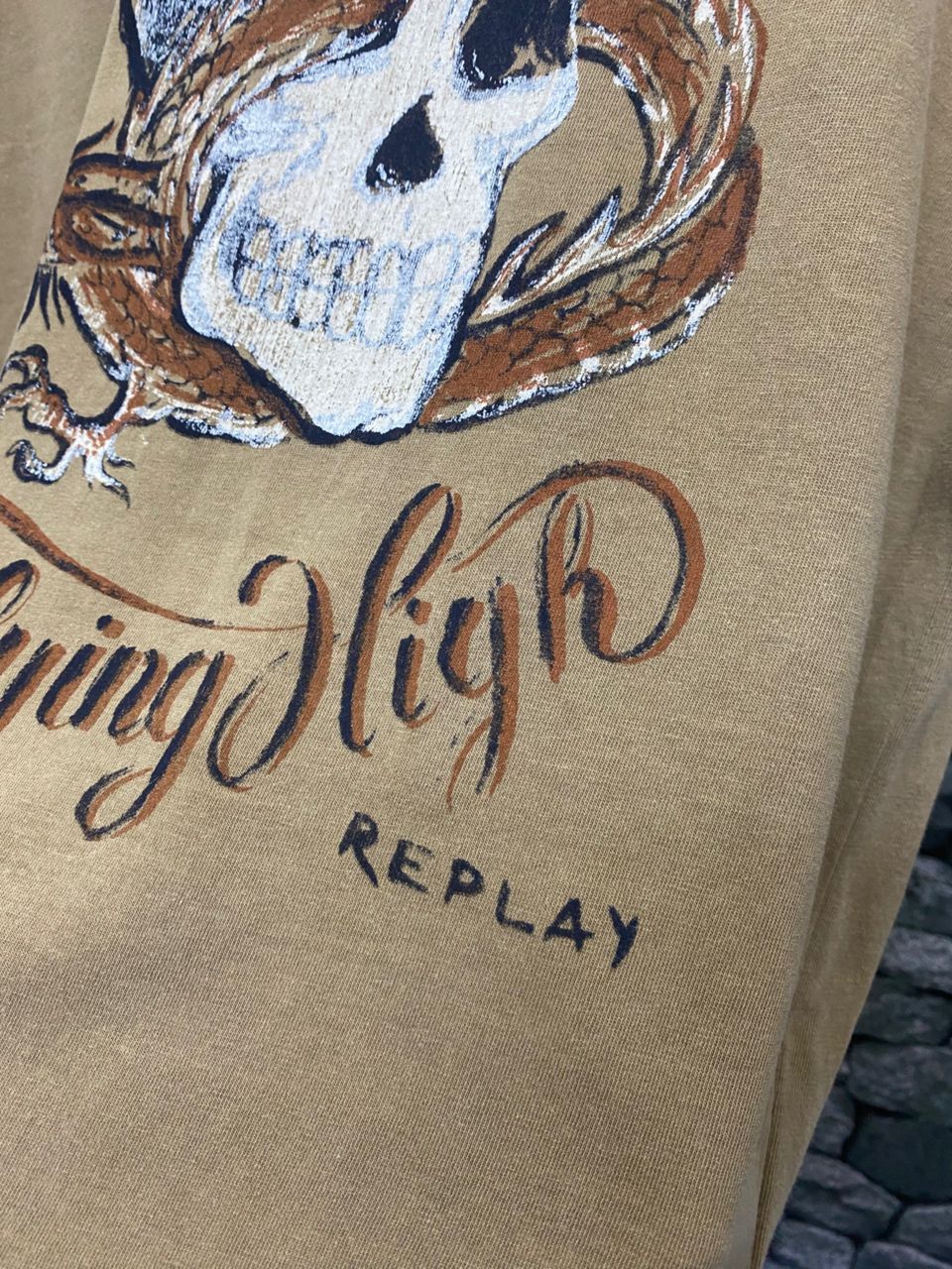 Replay Vintage Replay Skulls Designer Tshirt Size US M / EU 48-50 / 2 - 3 Thumbnail