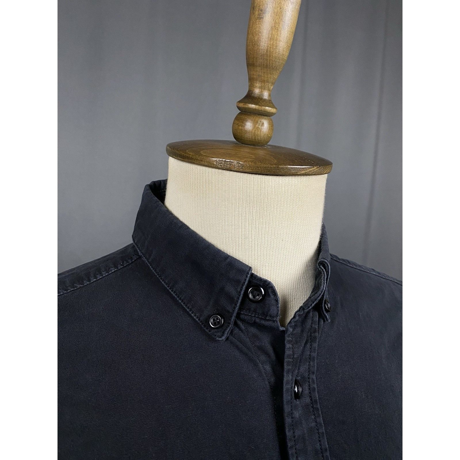 Kith Kith Garment Dyed Men's Black Denim Overshirt Jacket Size M Size US M / EU 48-50 / 2 - 6 Thumbnail