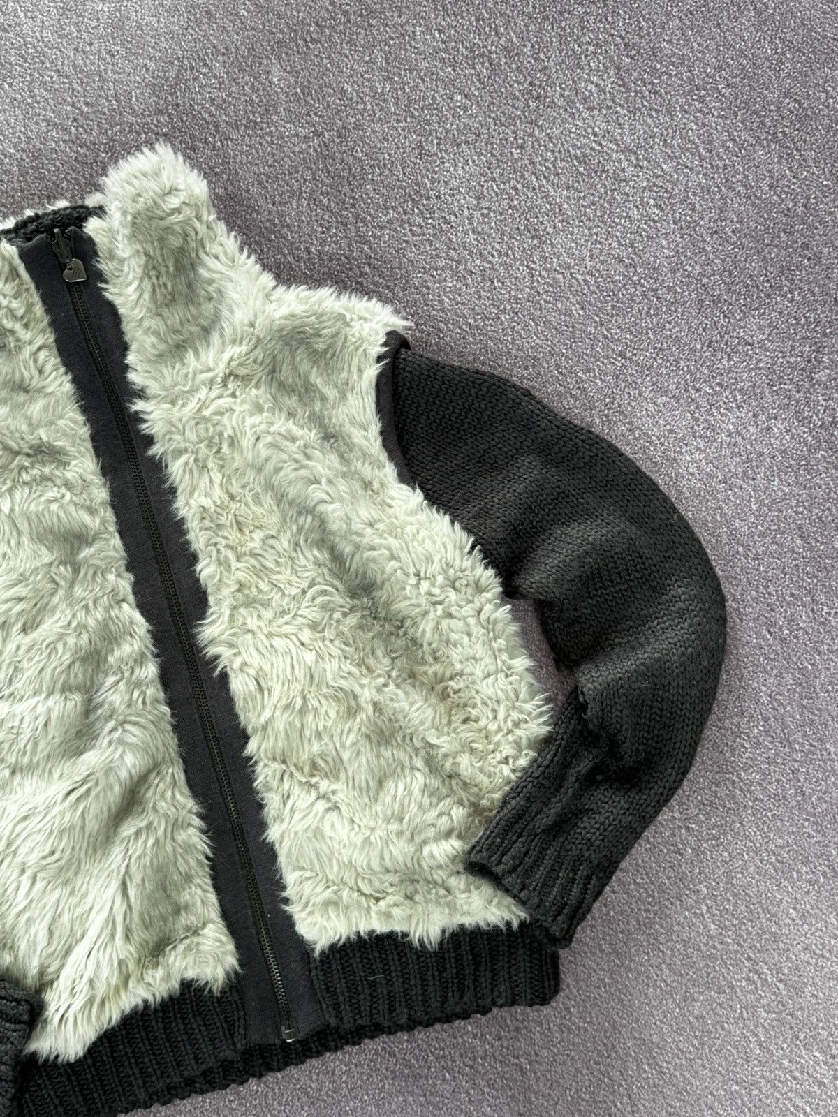 If Six Was Nine Japanese vintage Lgb style Y2K fur zip sweater Size S / US 4 / IT 40 - 6 Thumbnail