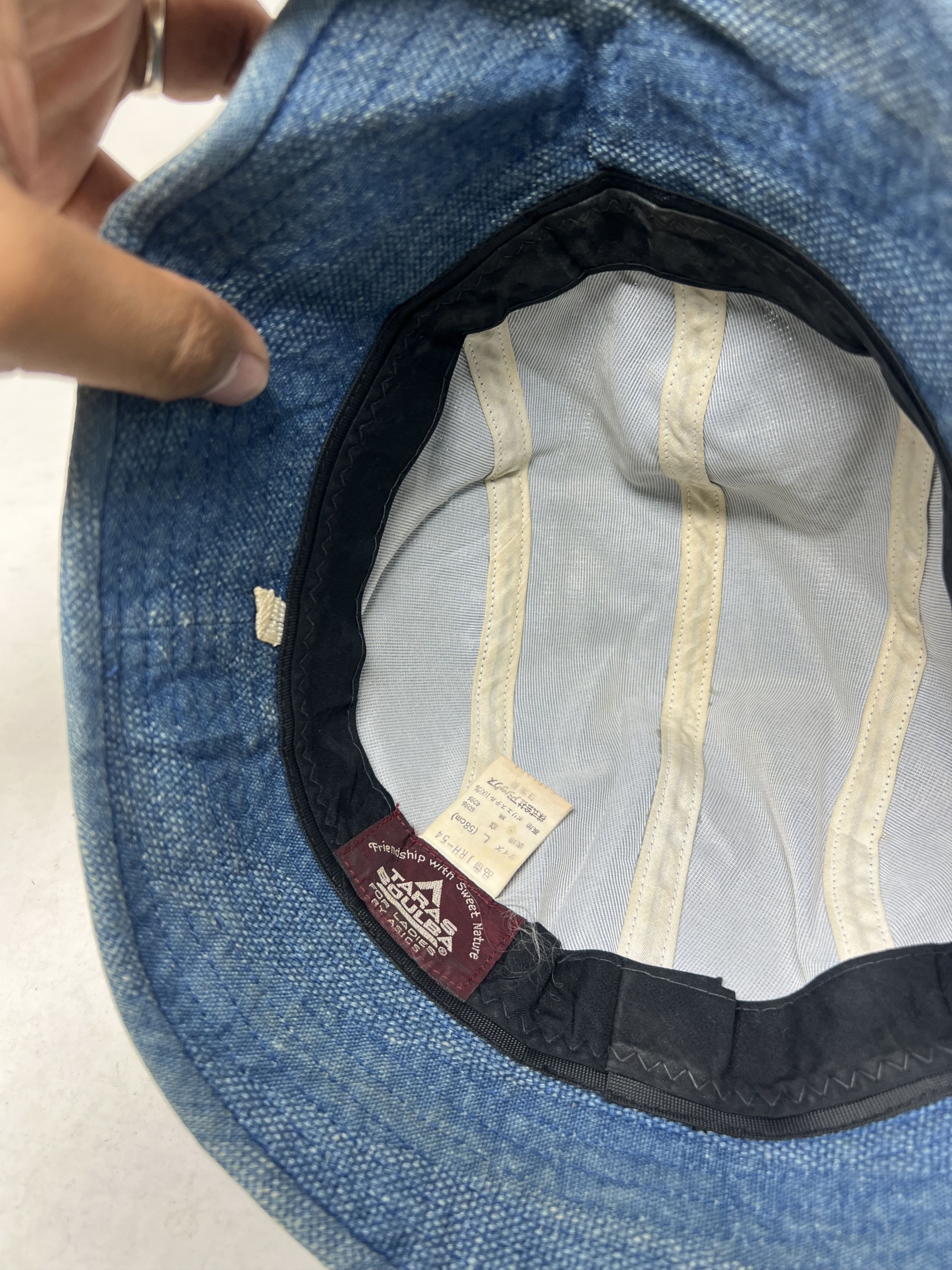 Japanese Brand Janeriver Kendo Indigo Workwear Bucket Hat Size ONE SIZE - 9 Thumbnail