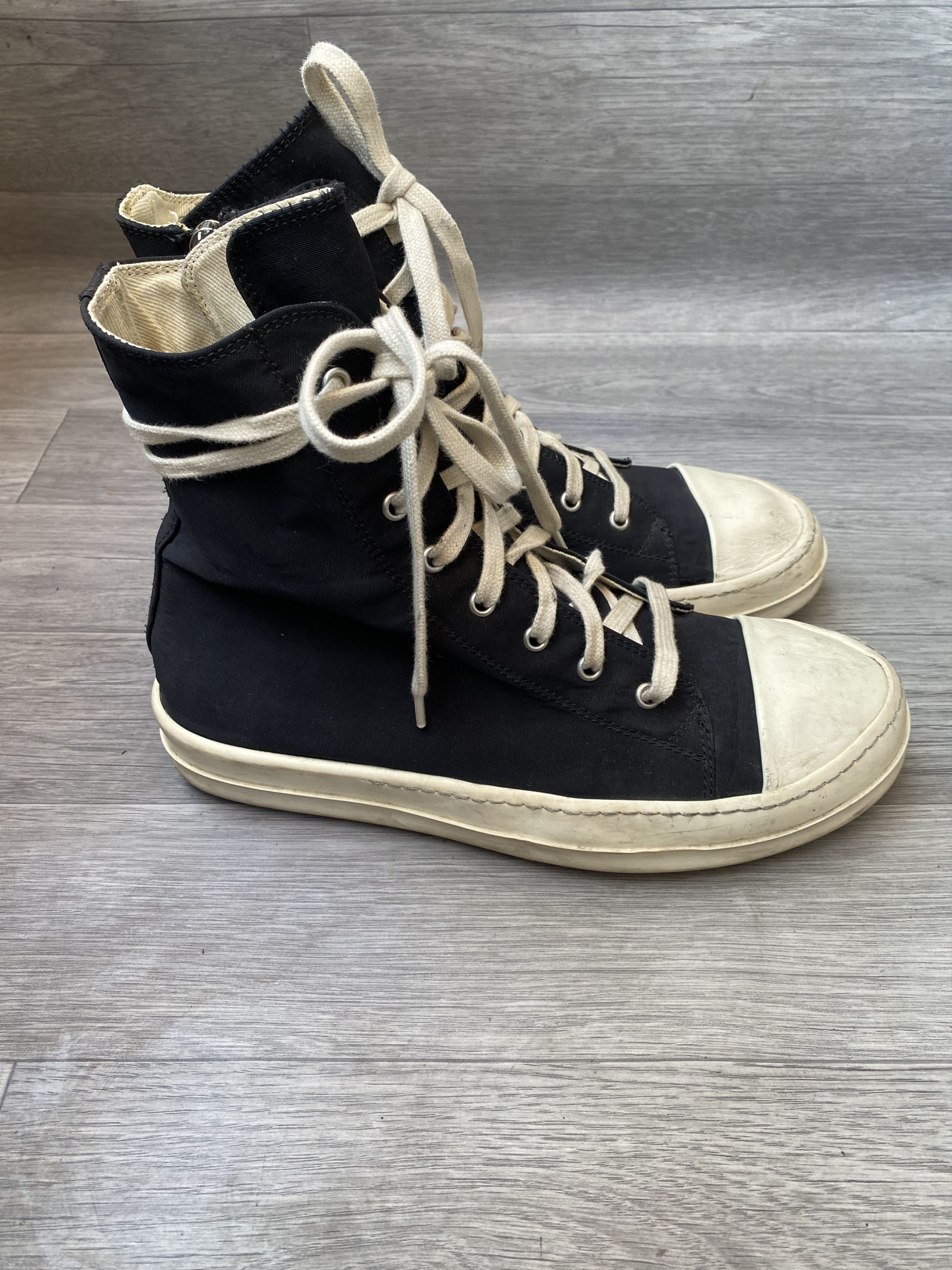 Rick Owens Drkshdw Rick owens drkshdw black hi-top sneakers sz 41 Size US 8 / EU 41 - 7 Thumbnail