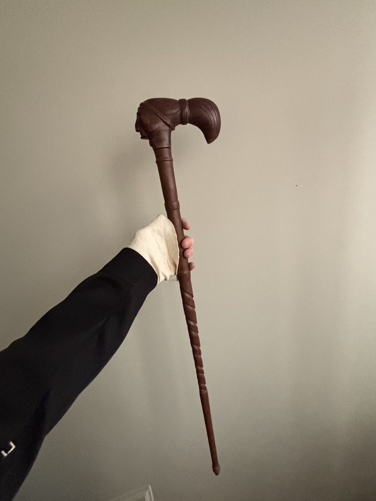 Sugar Cane × Vintage × Wood Wood Vintage Walking Stick Native Chief Indigenous Support Cane Size ONE SIZE - 1 Thumbnail