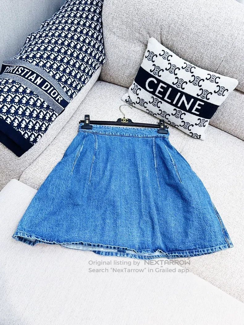 Chanel Blue denim skirt
