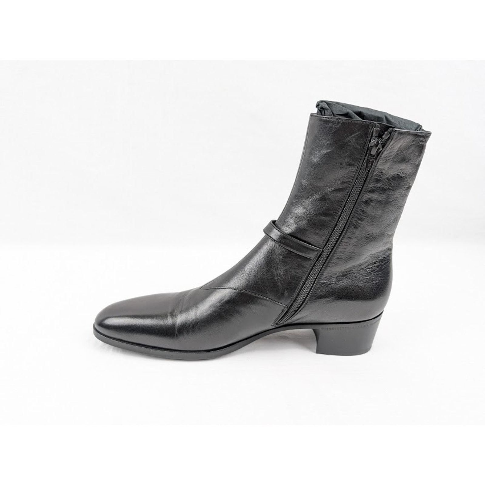 Saint Laurent Paris o1rshd1 Vlad 45 Zipped Boots in Black Size US 11.5 / EU 44-45 - 7 Thumbnail