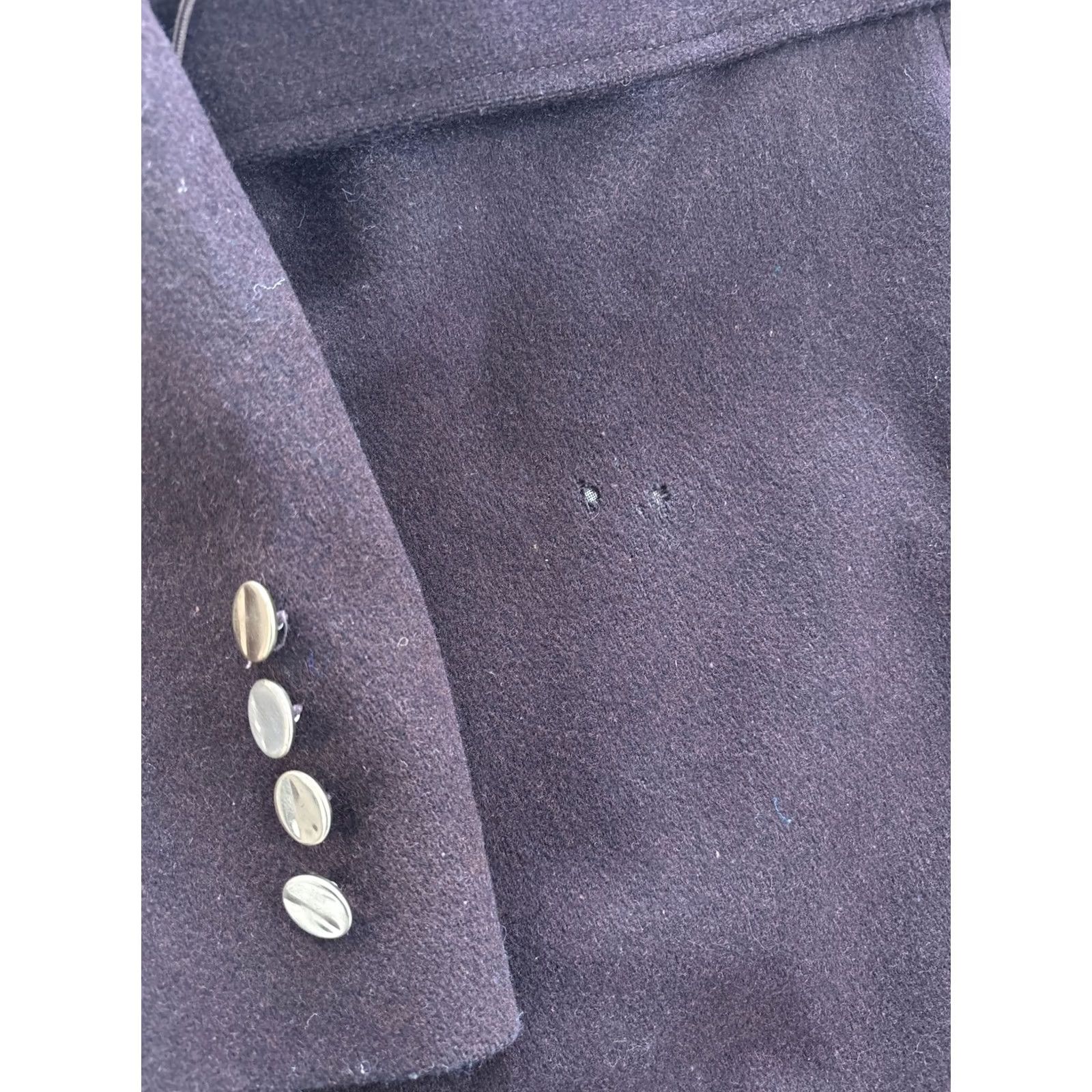 Vintage VTG 1970s Womens Trench Coat Long Wool Maroon Adjustable Length Large Regular Size L Womens Coat Vintage Size L / US 10 / IT 46 - 8 Thumbnail