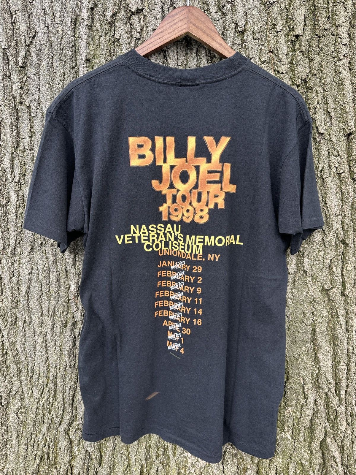 Band Tees × Vintage Vintage 1998 Billy Joel Tour Single Stitch Graphic T Shirt Size US XL / EU 56 / 4 - 5 Thumbnail