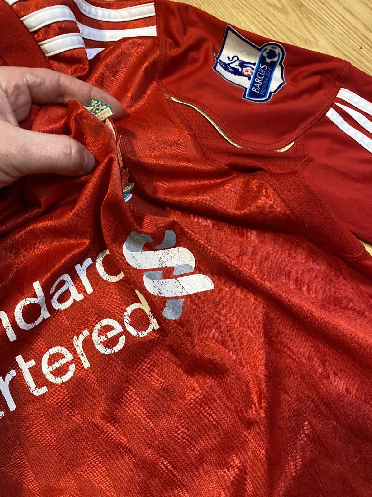 Adidas Original match-issue Liverpool FC jerseyfrom 2010 with Agger Size US M / EU 48-50 / 2 - 8 Thumbnail